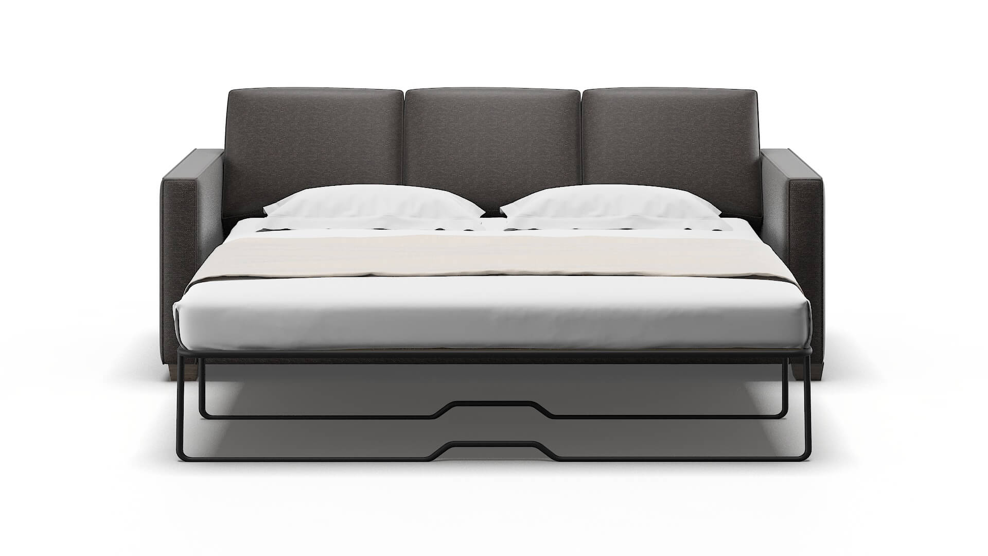 Calgary Avenger Denim Sofa Sleeper Espresso legs 1