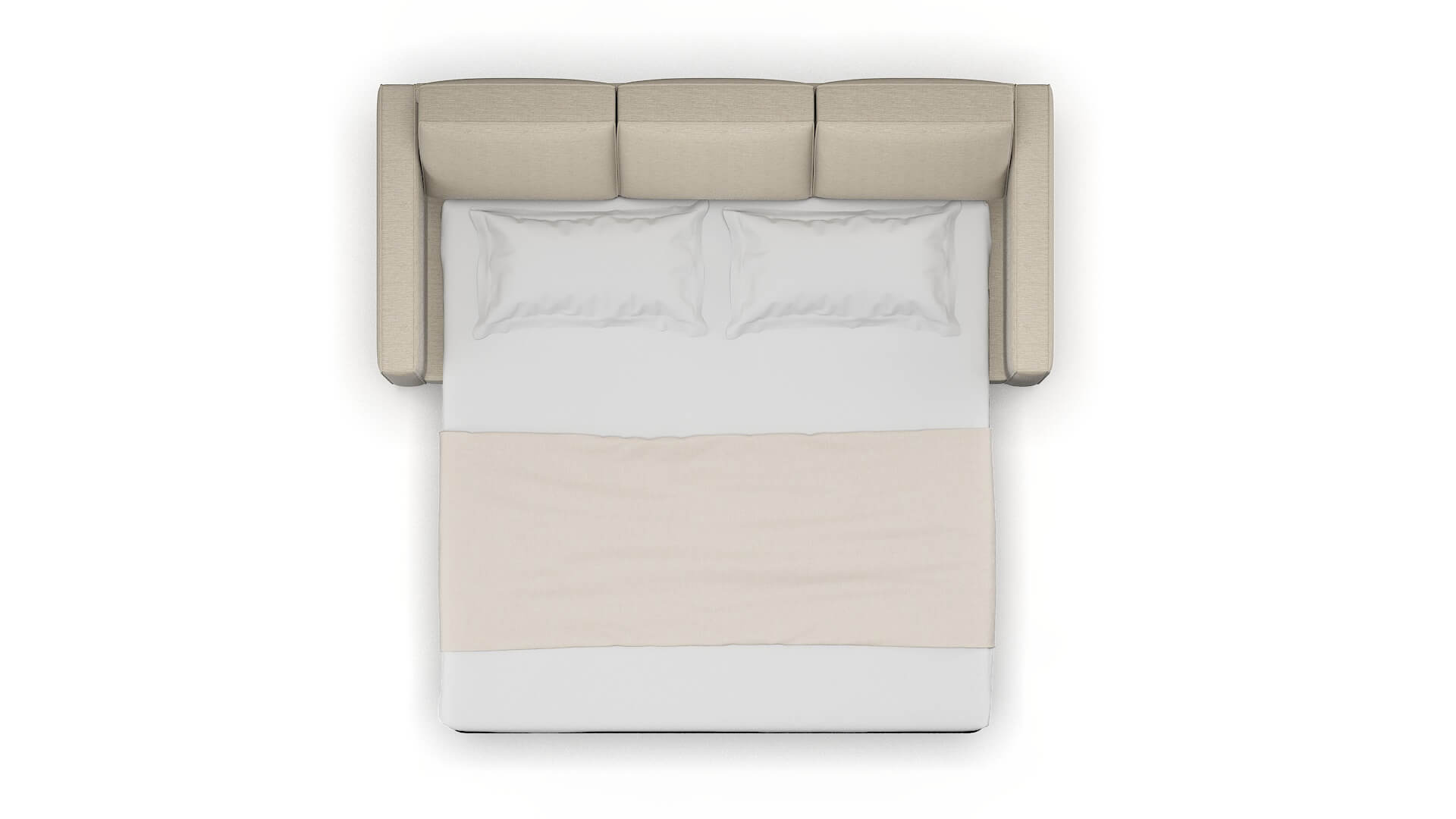 Calgary Avenger Pumice Sofa Sleeper Espresso legs 3