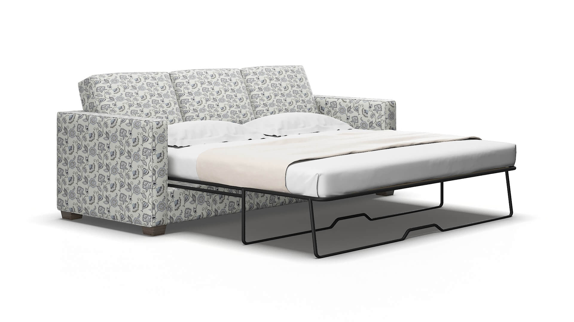 Calgary Avignon sky Sofa sleeper Espresso Legs  2