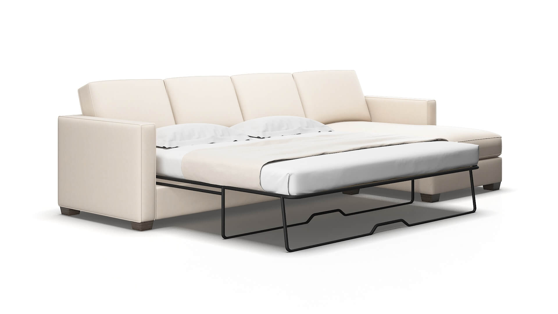 Calgary Bella buckwheat Panel sleeper Espresso Legs  2