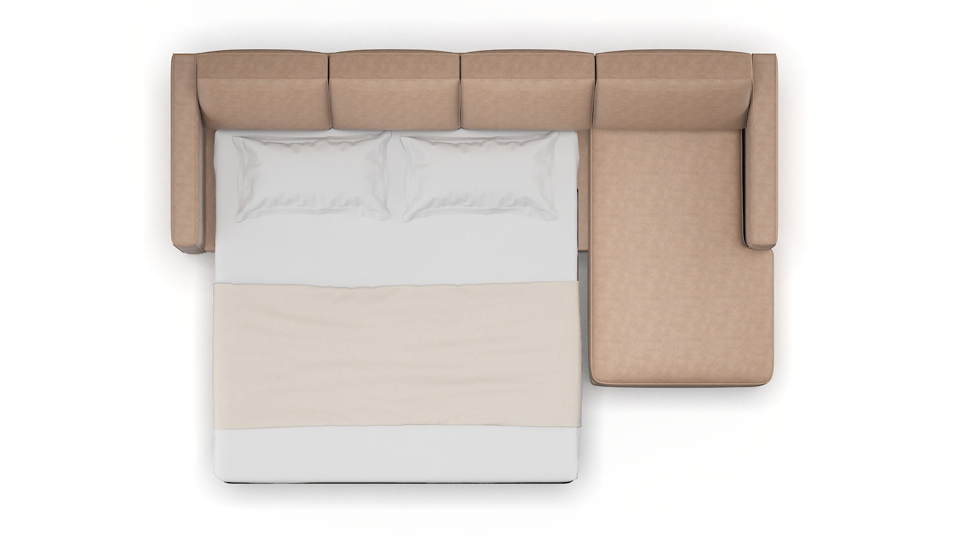 Calgary Bella Cocoa Panel Sleeper Espresso legs 3