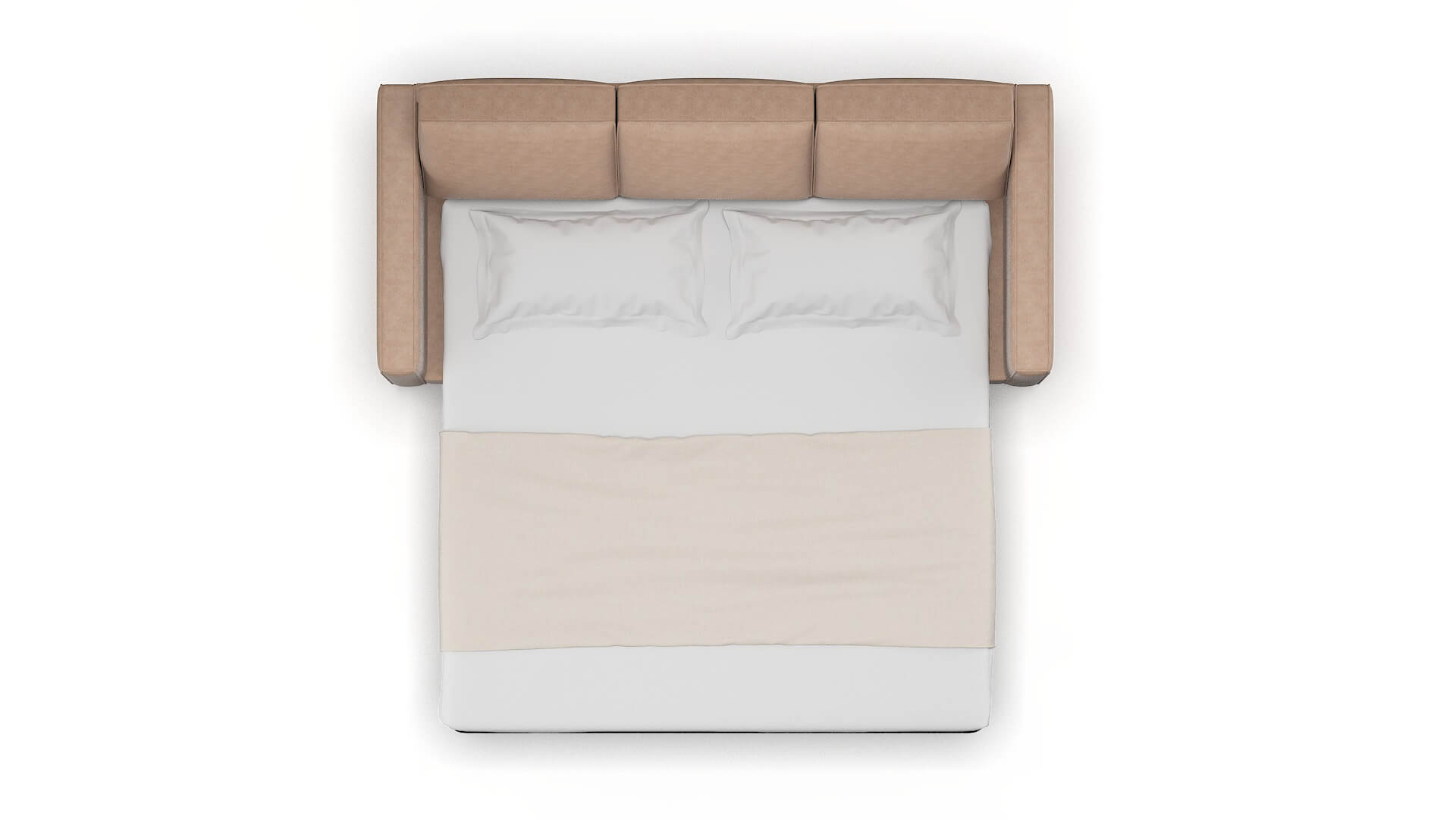 Calgary Bella Cocoa Sofa Sleeper Espresso legs 3