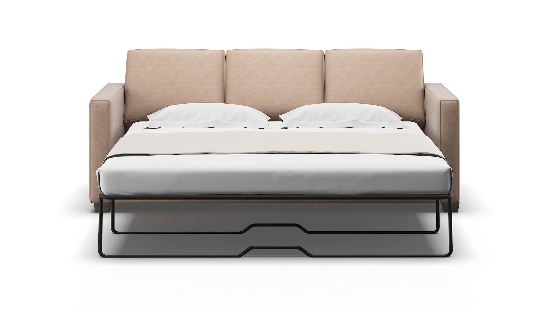 Calgary Bella Pewter Sofa Sleeper Espresso legs 1