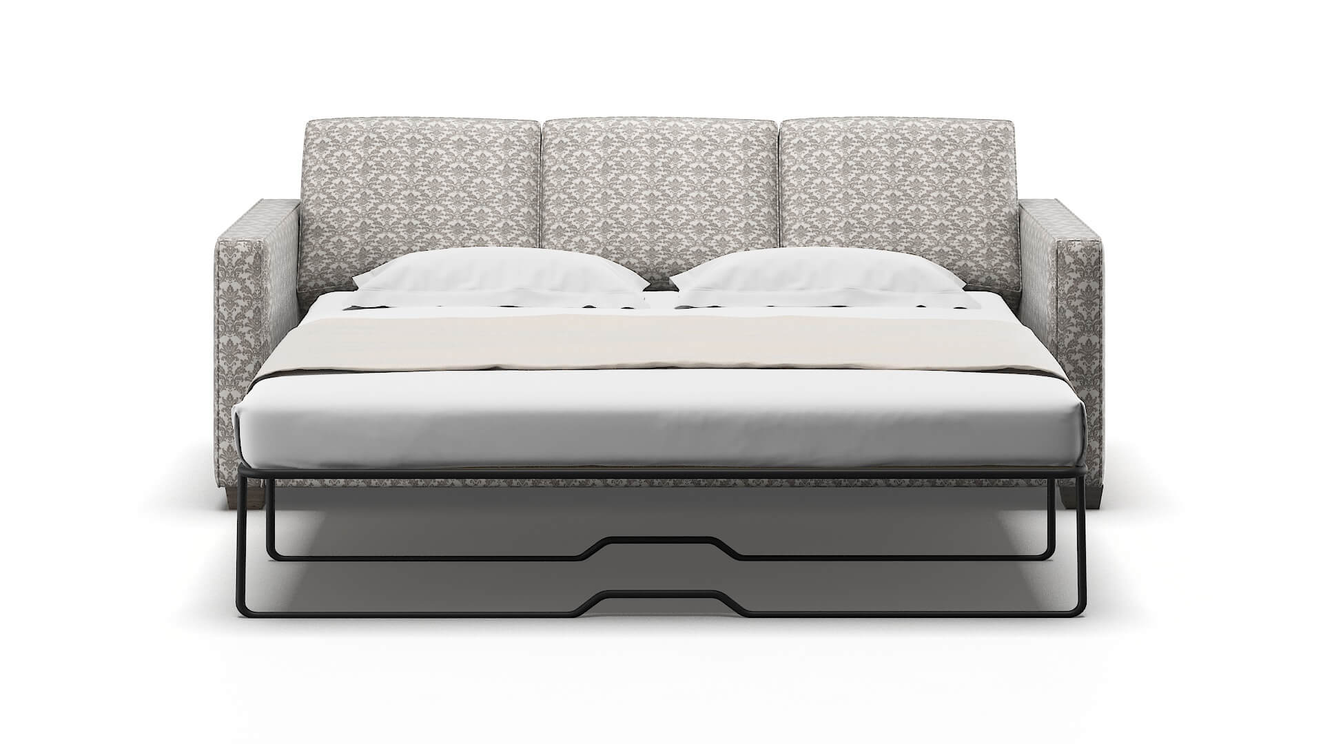 Calgary Bergamo Dove Sofa Sleeper Espresso legs 1