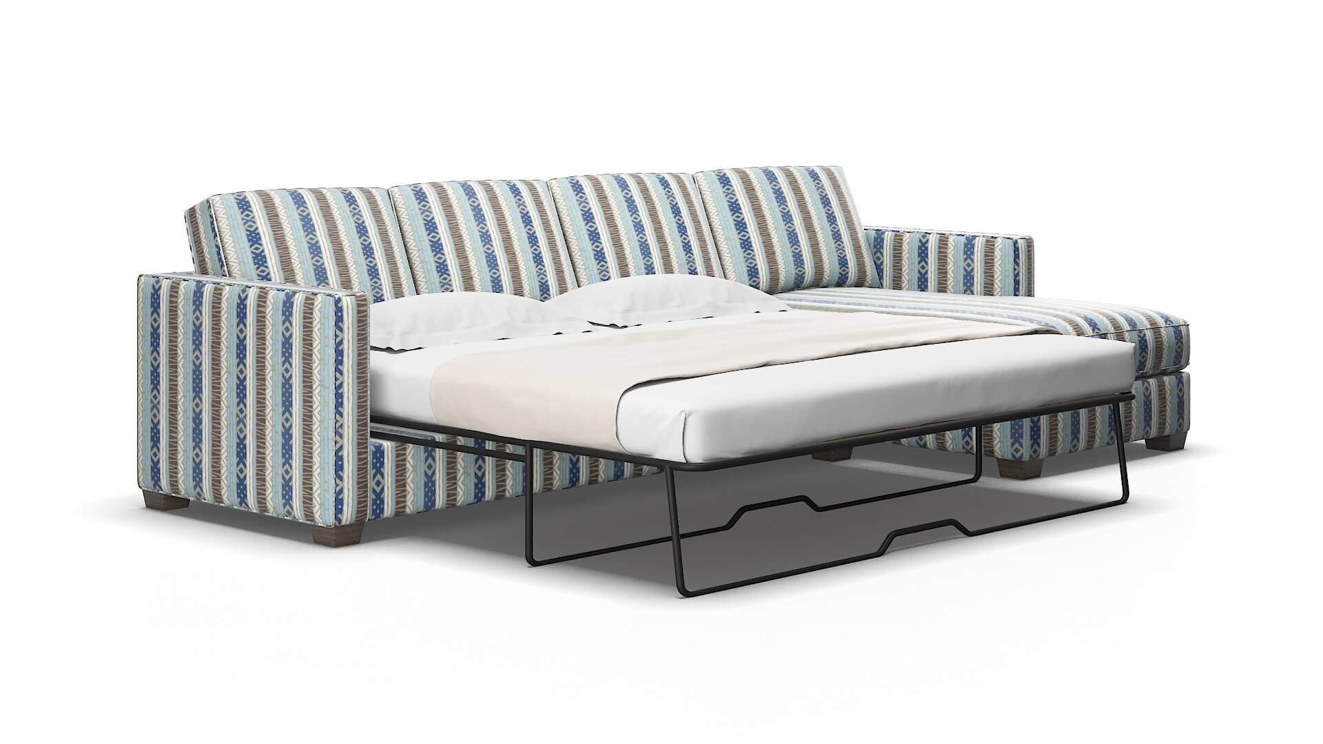 Calgary Bodhi Indigo Panel Sleeper Espresso legs 2