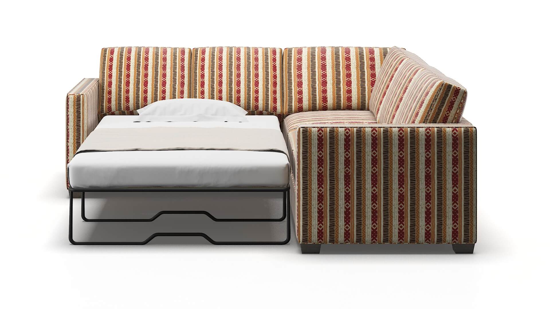 Calgary Bodhi Tango Sectional Sleeper Espresso legs 1