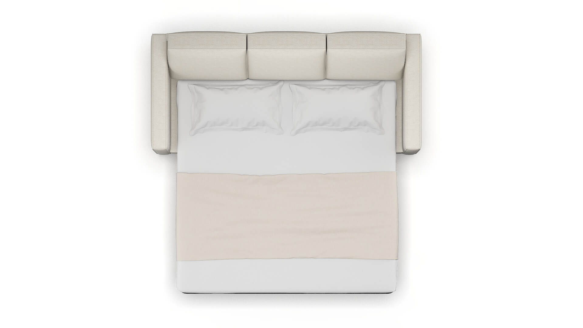 Calgary Catalina Linen Sofa Sleeper Espresso legs 3