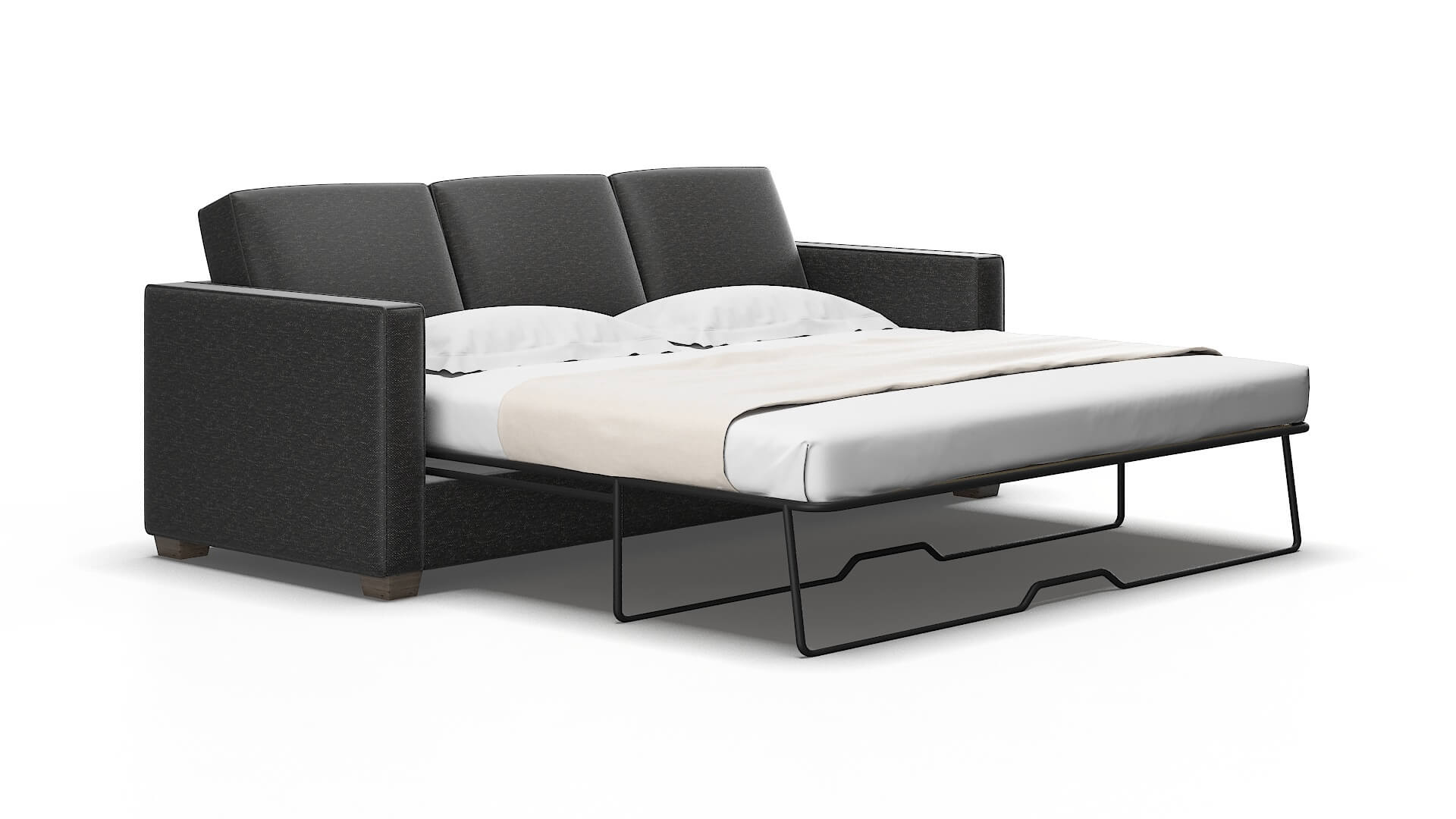 Calgary Chance denim Sofa sleeper Espresso Legs  2