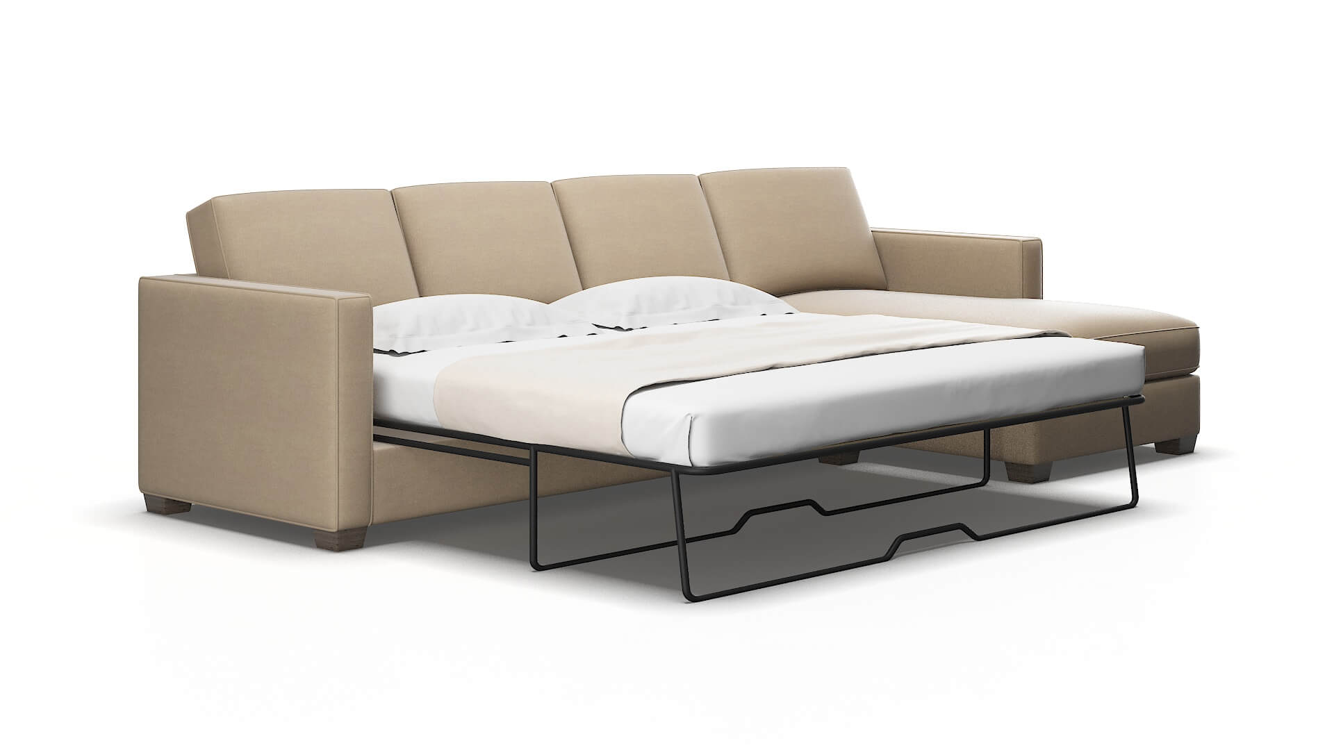 Calgary Chance Platinum Panel Sleeper Espresso legs 2