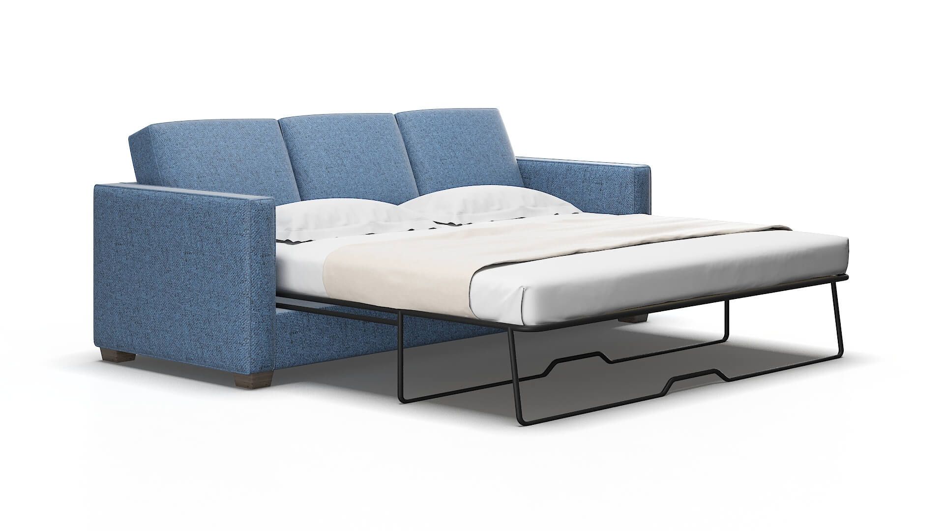 Calgary Clyde Deep_ocean Sofa Sleeper espresso legs 2