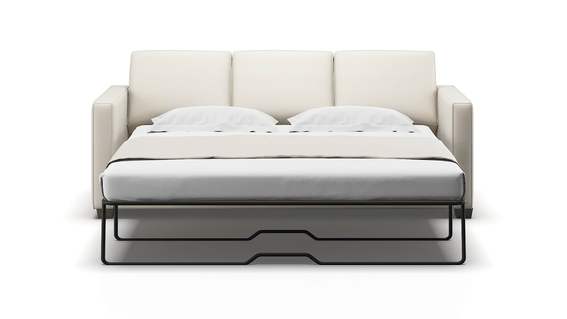 Calgary Cosmo Sand Sofa Sleeper Espresso legs 1