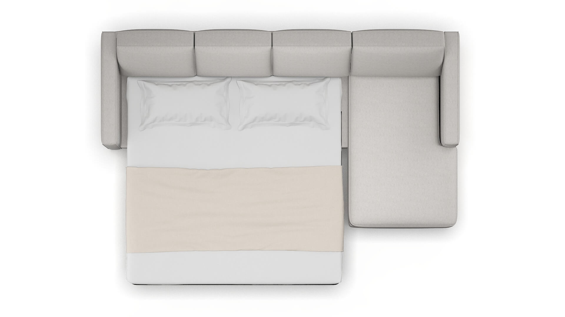 Calgary Cosmo Silver Panel Sleeper Espresso legs 3