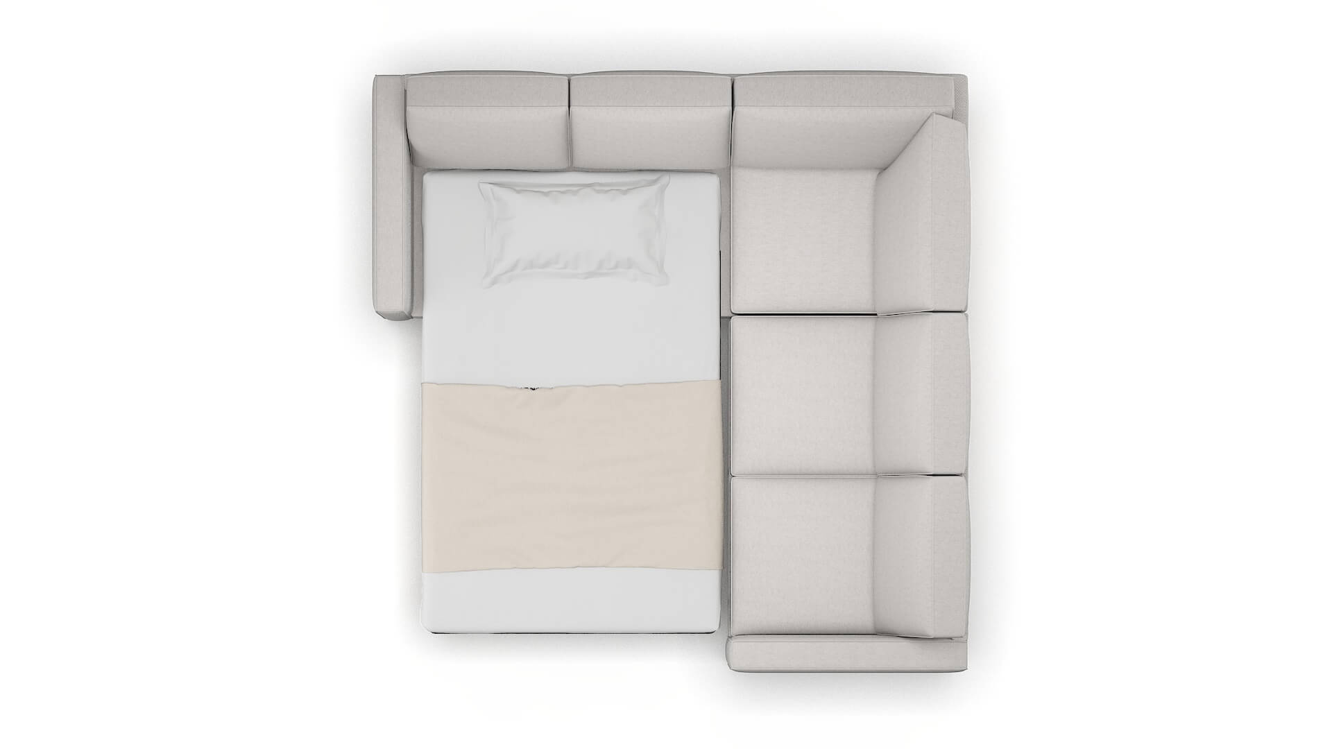 Calgary Curious Spa Sectional Sleeper Espresso legs 3