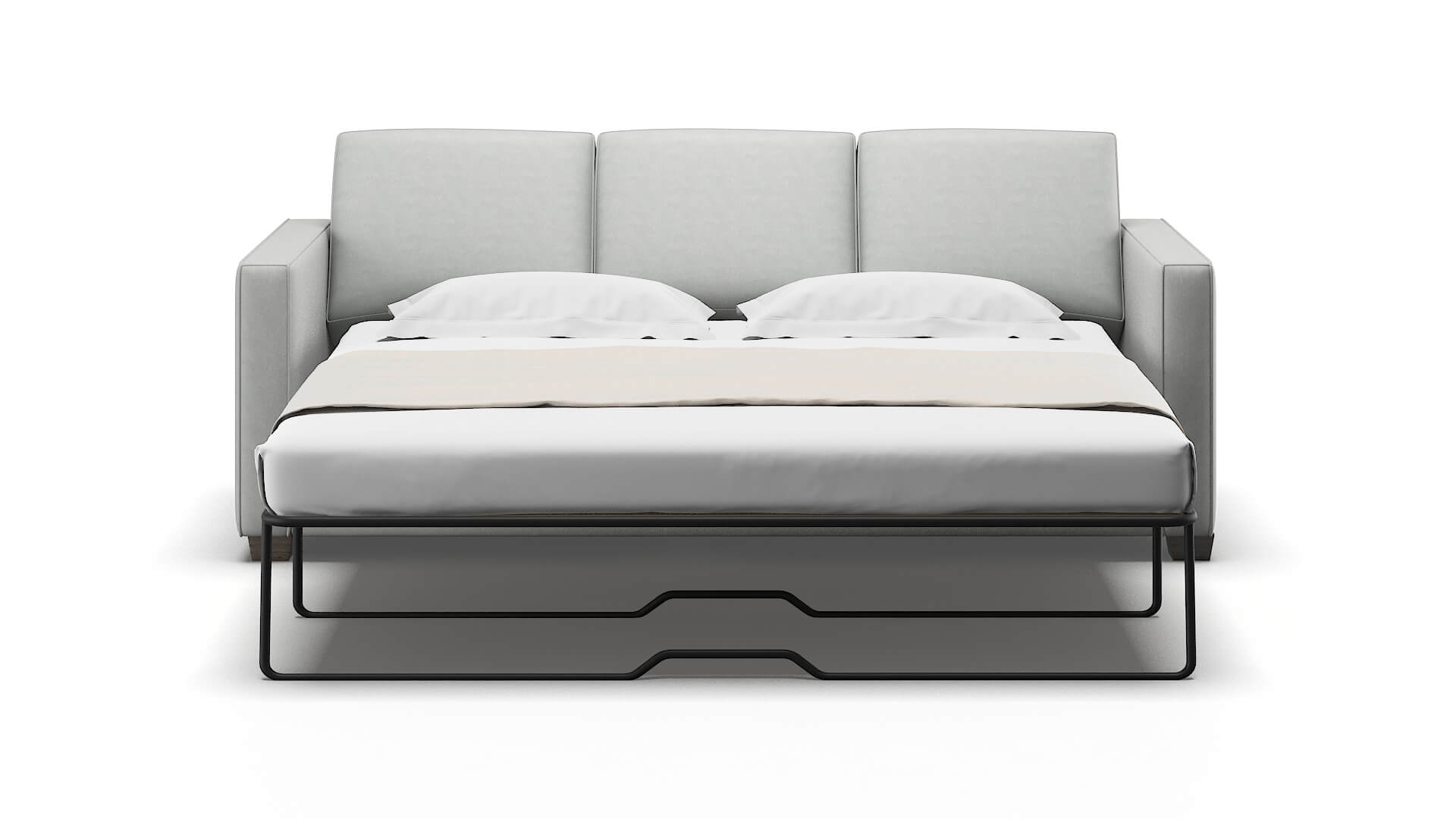 Calgary Dawson Platinum Sofa Sleeper Espresso legs 1