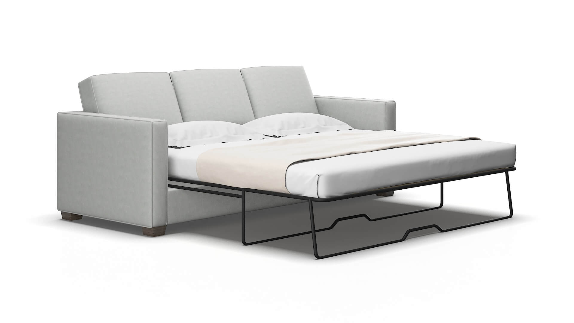 Calgary Dawson Platinum Sofa Sleeper Espresso legs 2