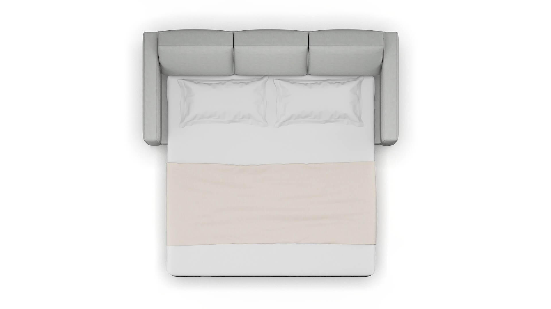 Calgary Dawson Platinum Sofa Sleeper Espresso legs 3