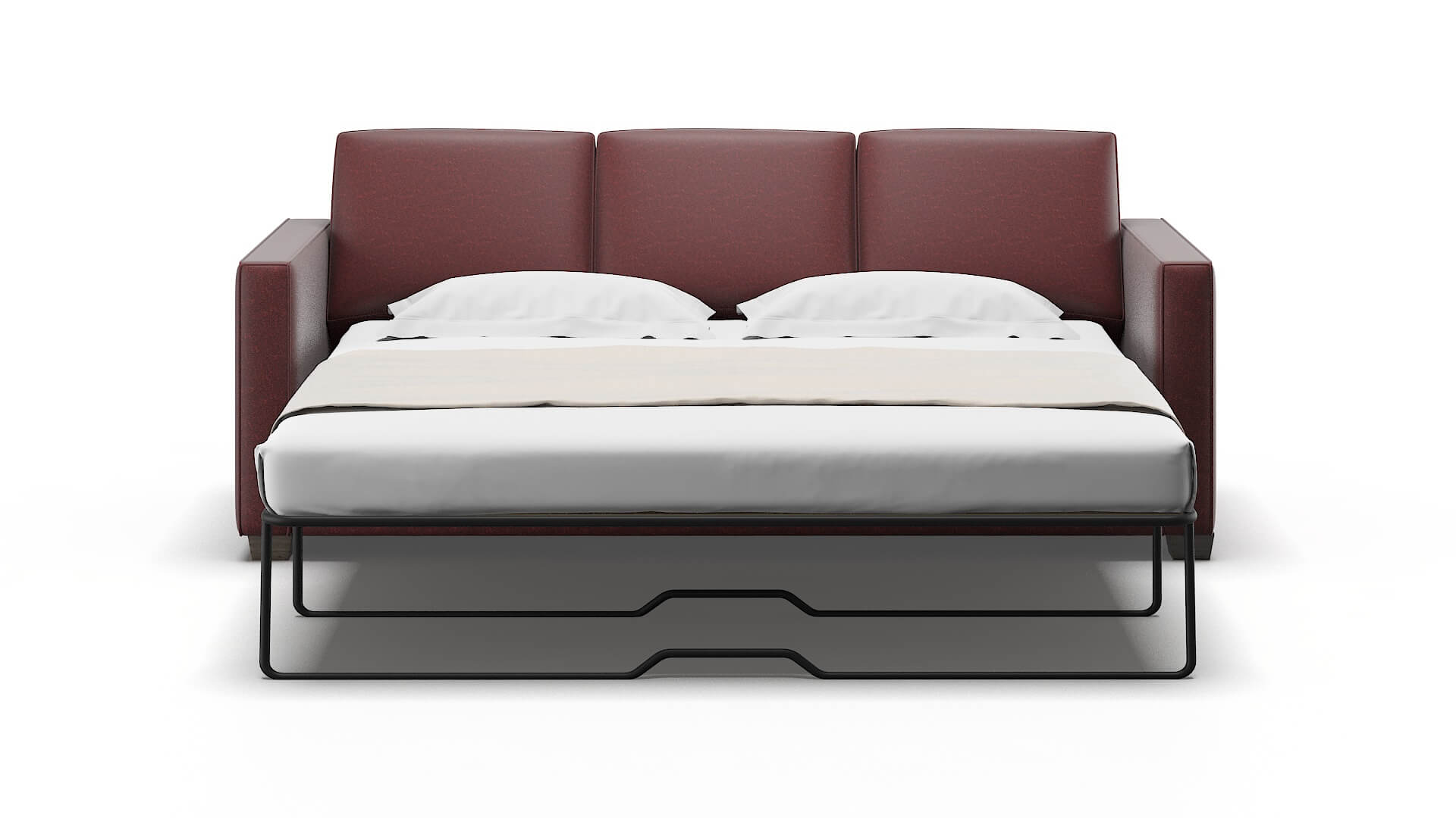 Calgary Derby Berry Sofa Sleeper Espresso legs 1