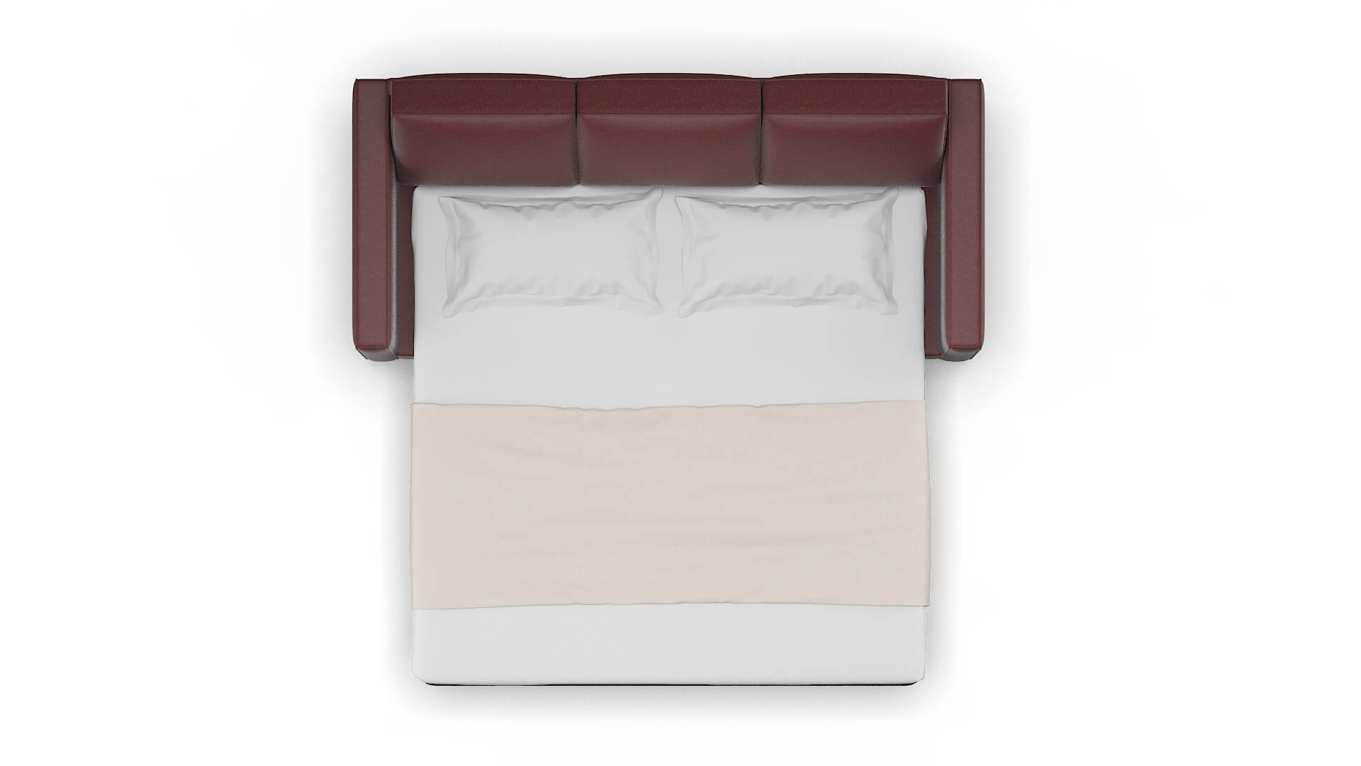 Calgary Derby Berry Sofa Sleeper Espresso legs 3