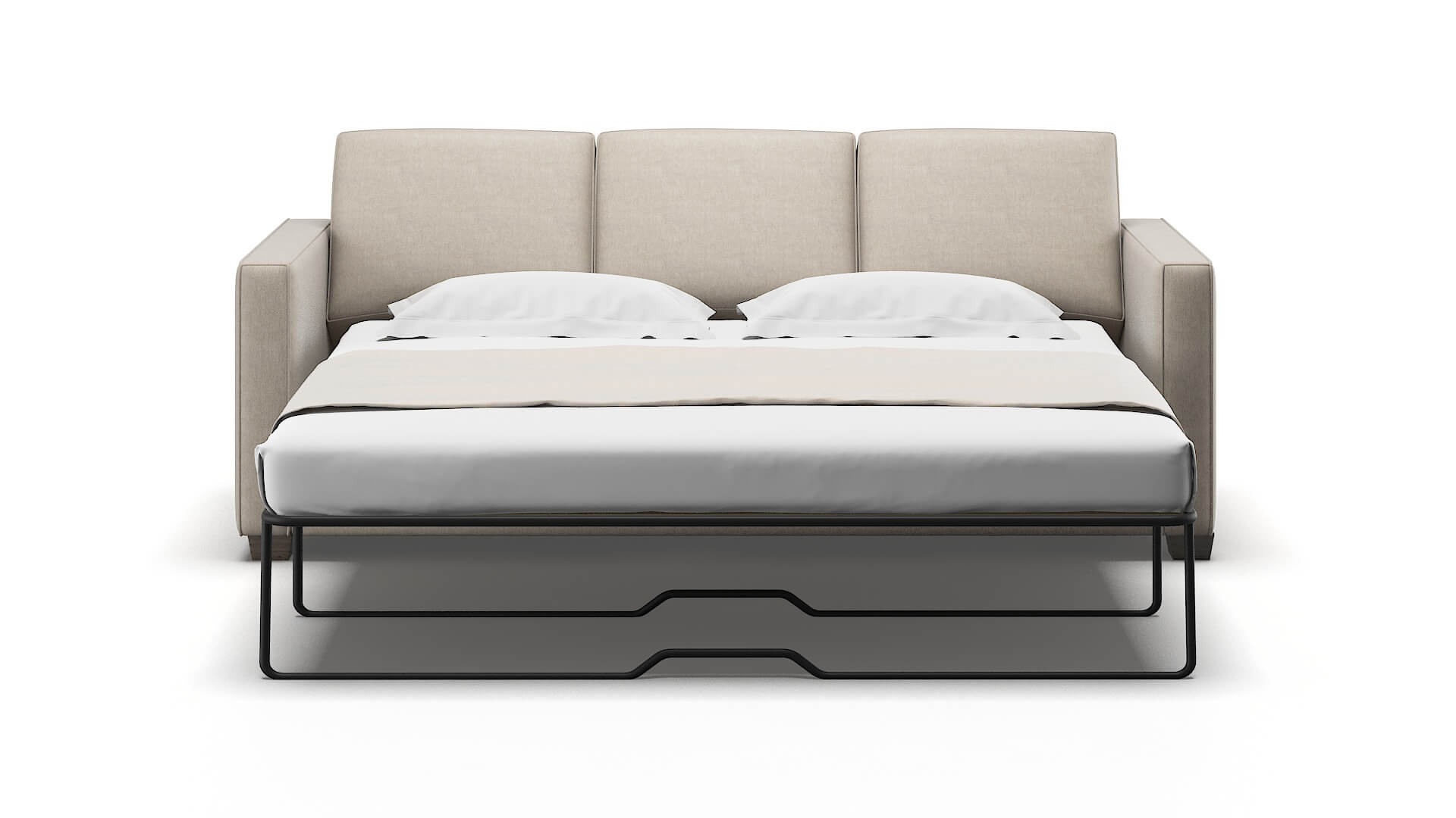 Calgary Derby Linen Sofa Sleeper Espresso legs 1