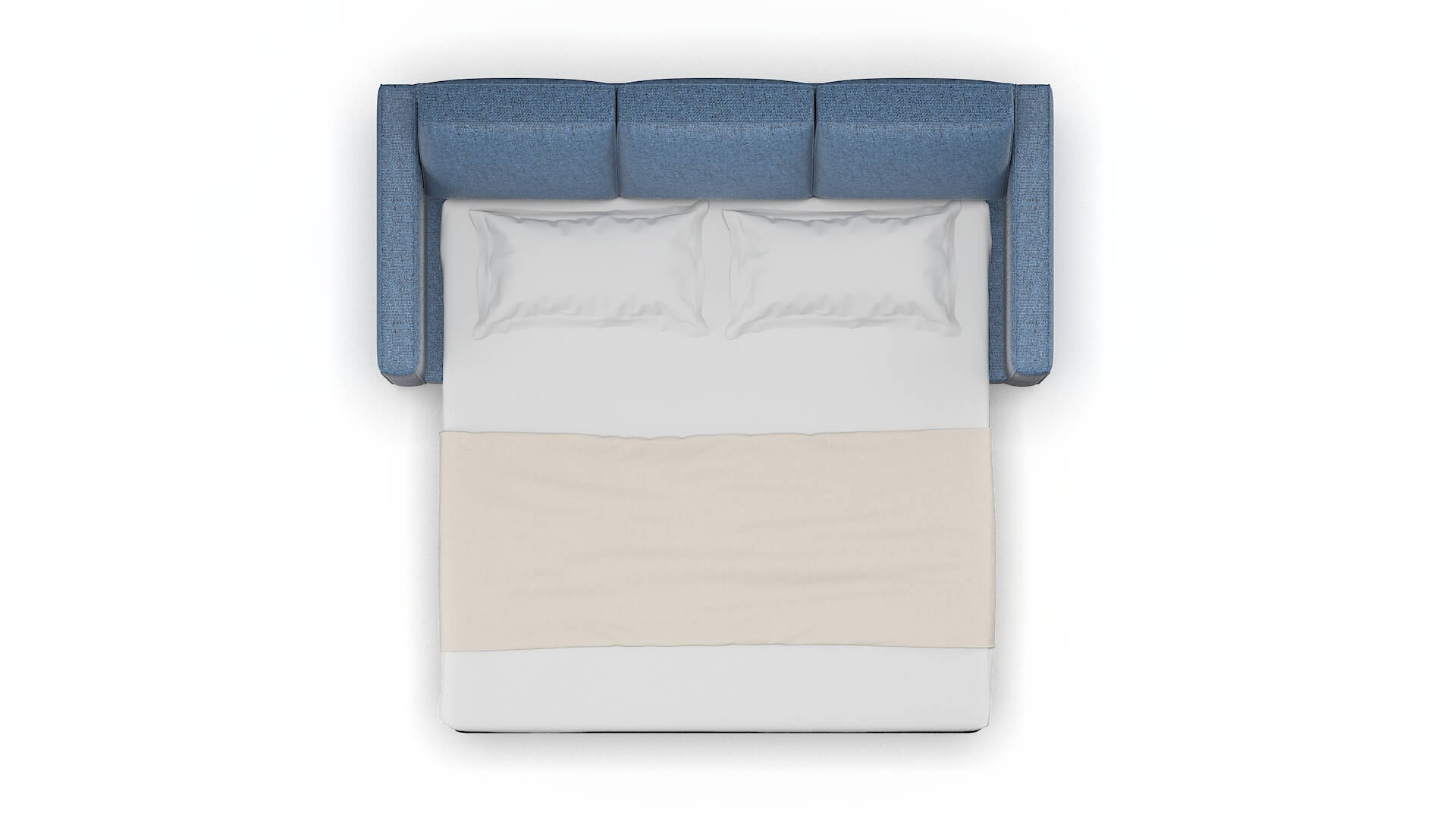 Calgary Derby Navy Sofa Sleeper Espresso legs 3