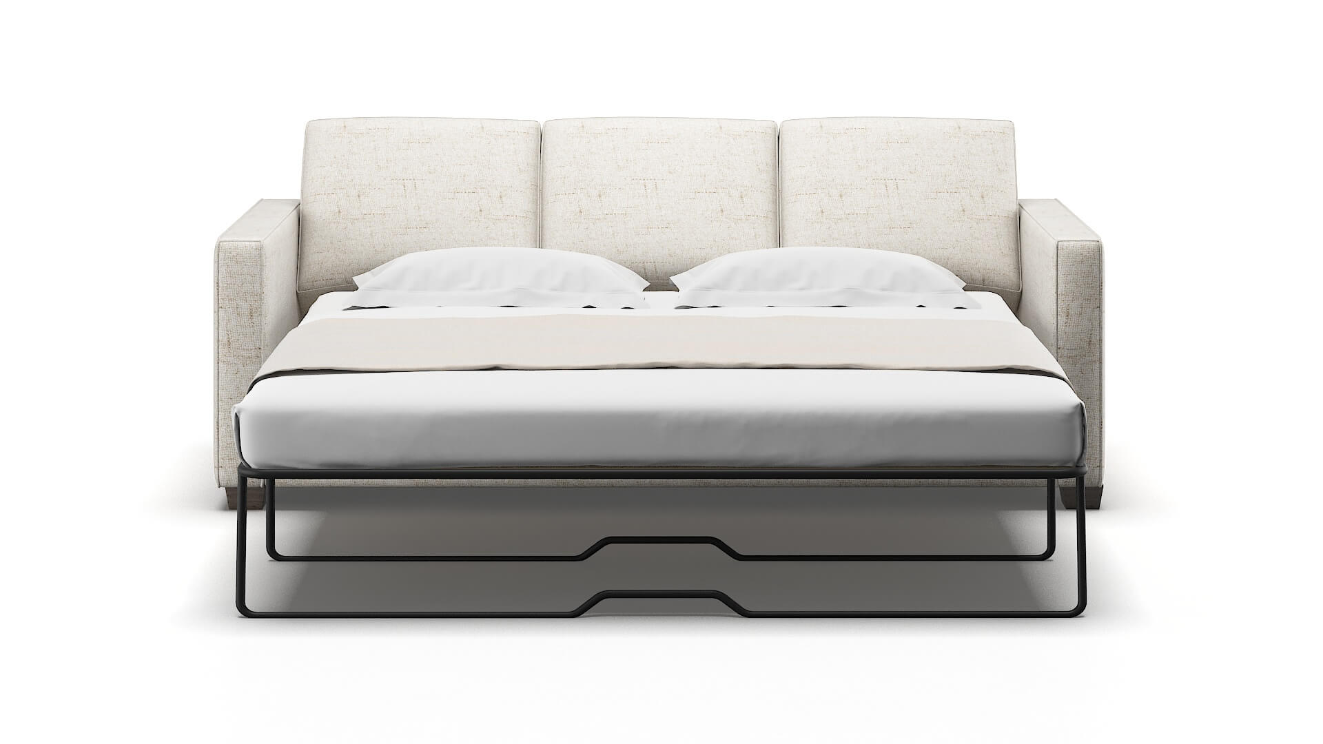 Calgary Derby Taupe Sofa Sleeper Espresso legs 1