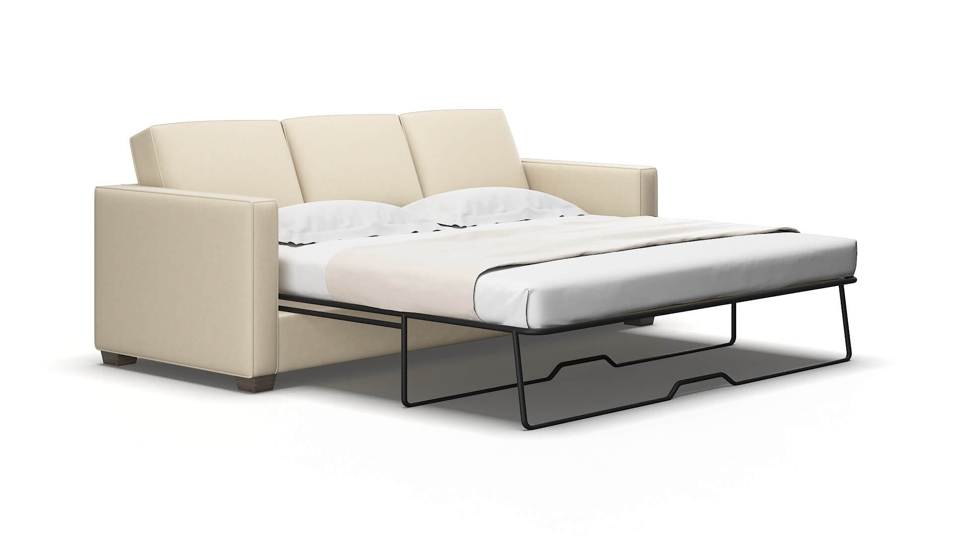 Calgary Dream_d Almond Sofa Sleeper espresso legs 2