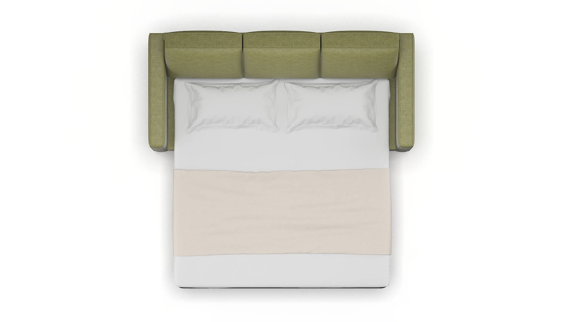 Calgary Durham Lime Sofa Sleeper Espresso legs 3