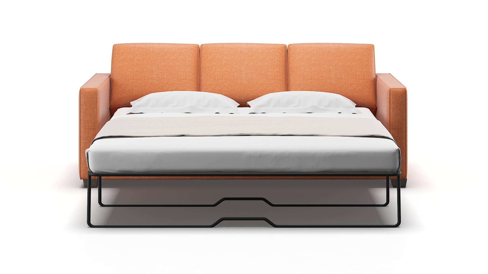 Calgary Hepburn Appricot Sofa Sleeper Espresso legs 1