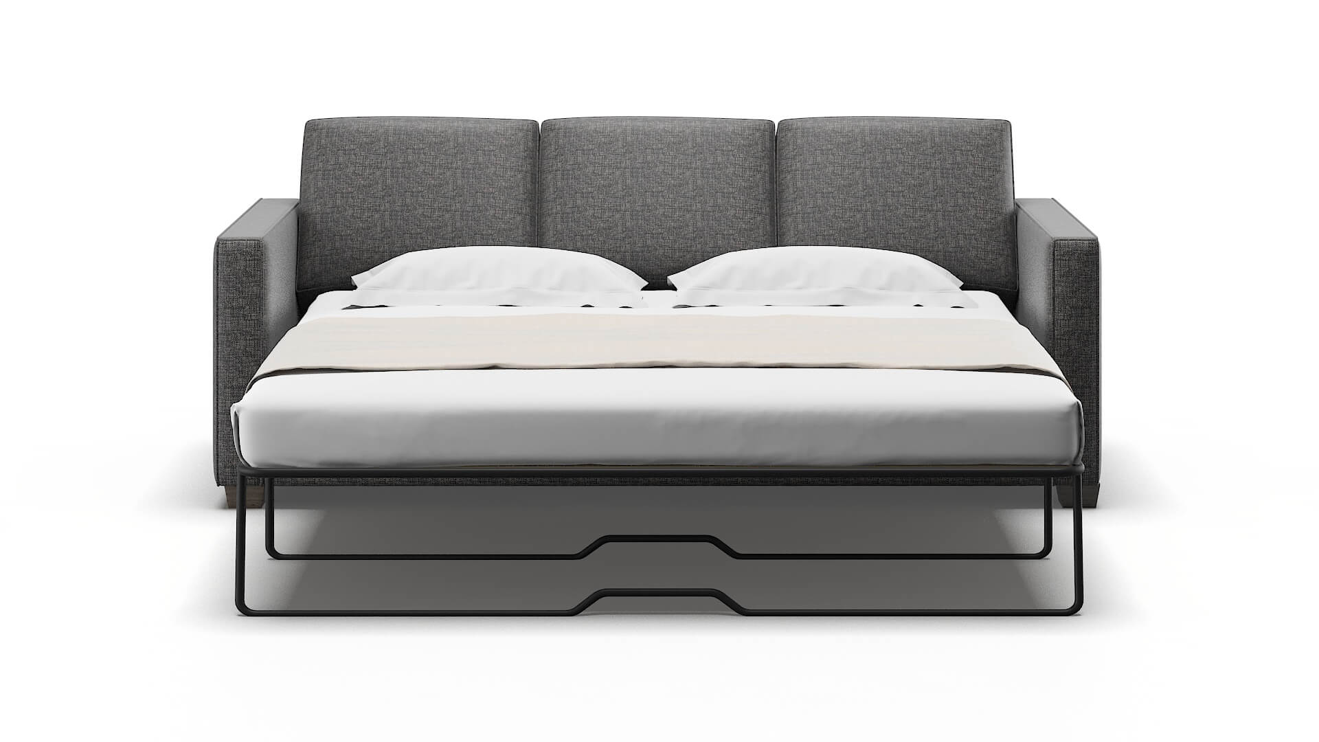 Calgary Insight Charcoal Sofa Sleeper Espresso legs 1