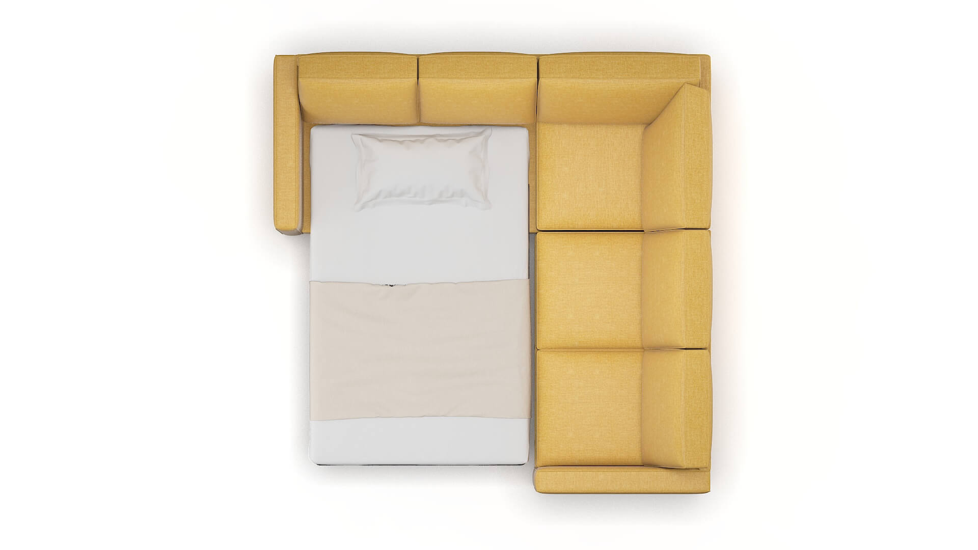 Calgary Insight Citronella Sectional Sleeper Espresso legs 3