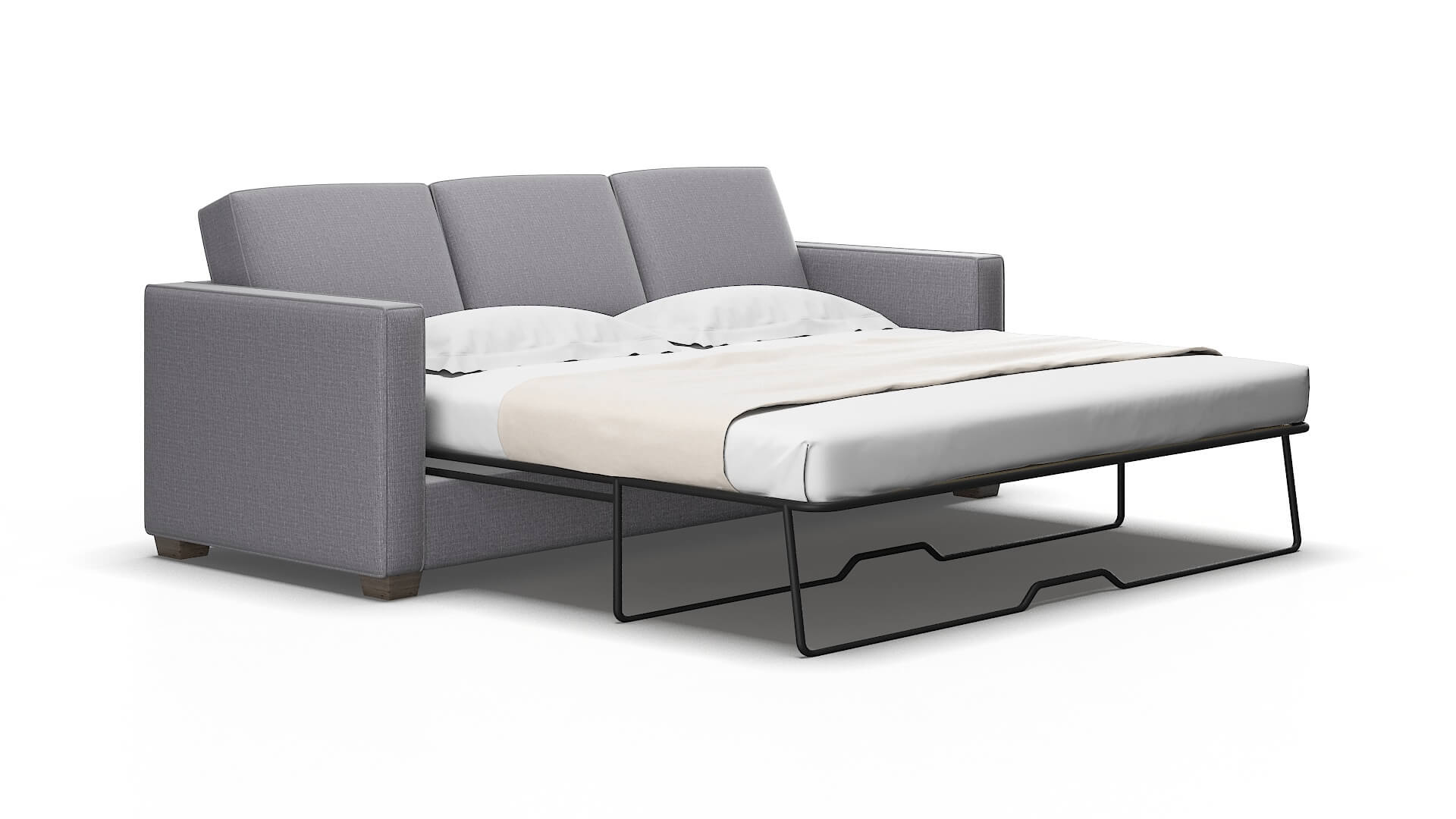 Calgary Insight Denim Sofa Sleeper Espresso legs 2