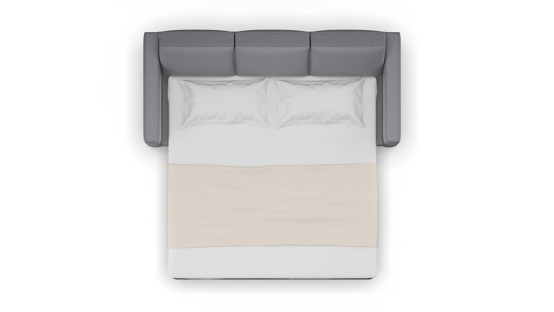 Calgary Insight Denim Sofa Sleeper Espresso legs 3