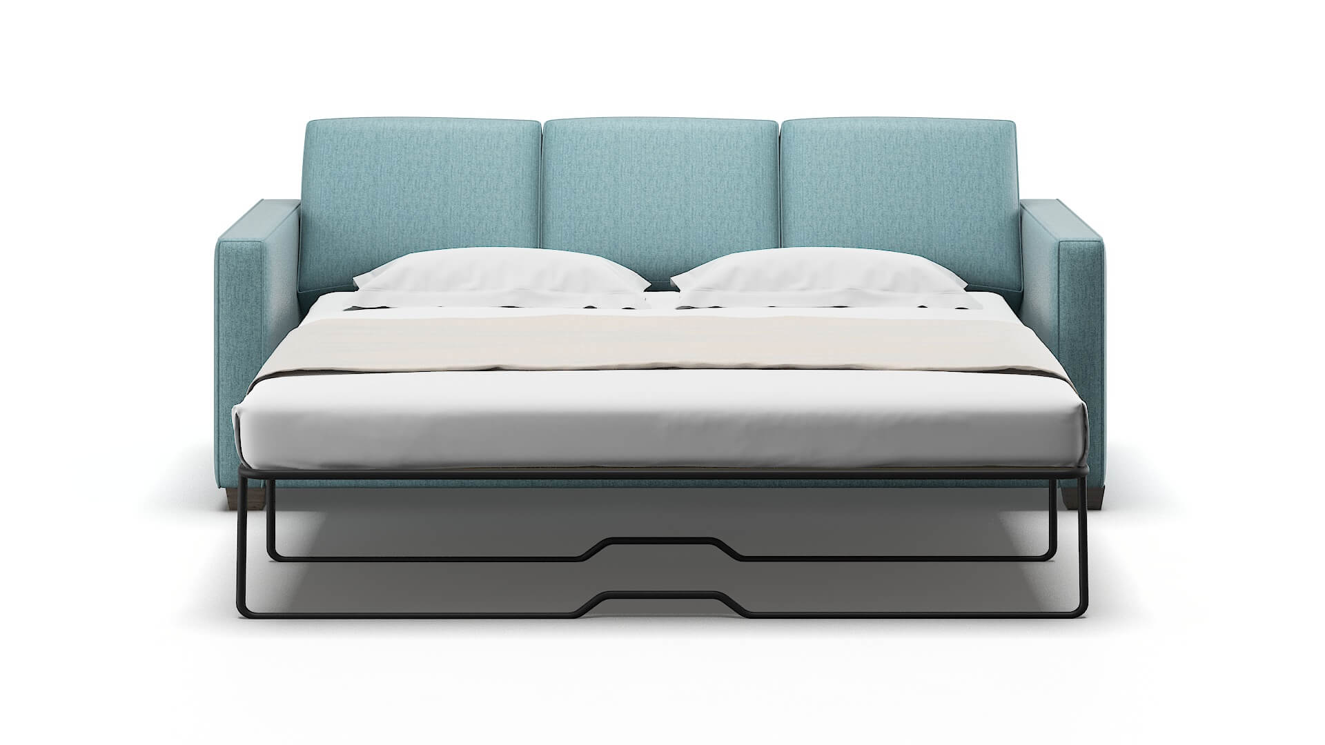 Calgary Insight Peacock Sofa Sleeper Espresso legs 1