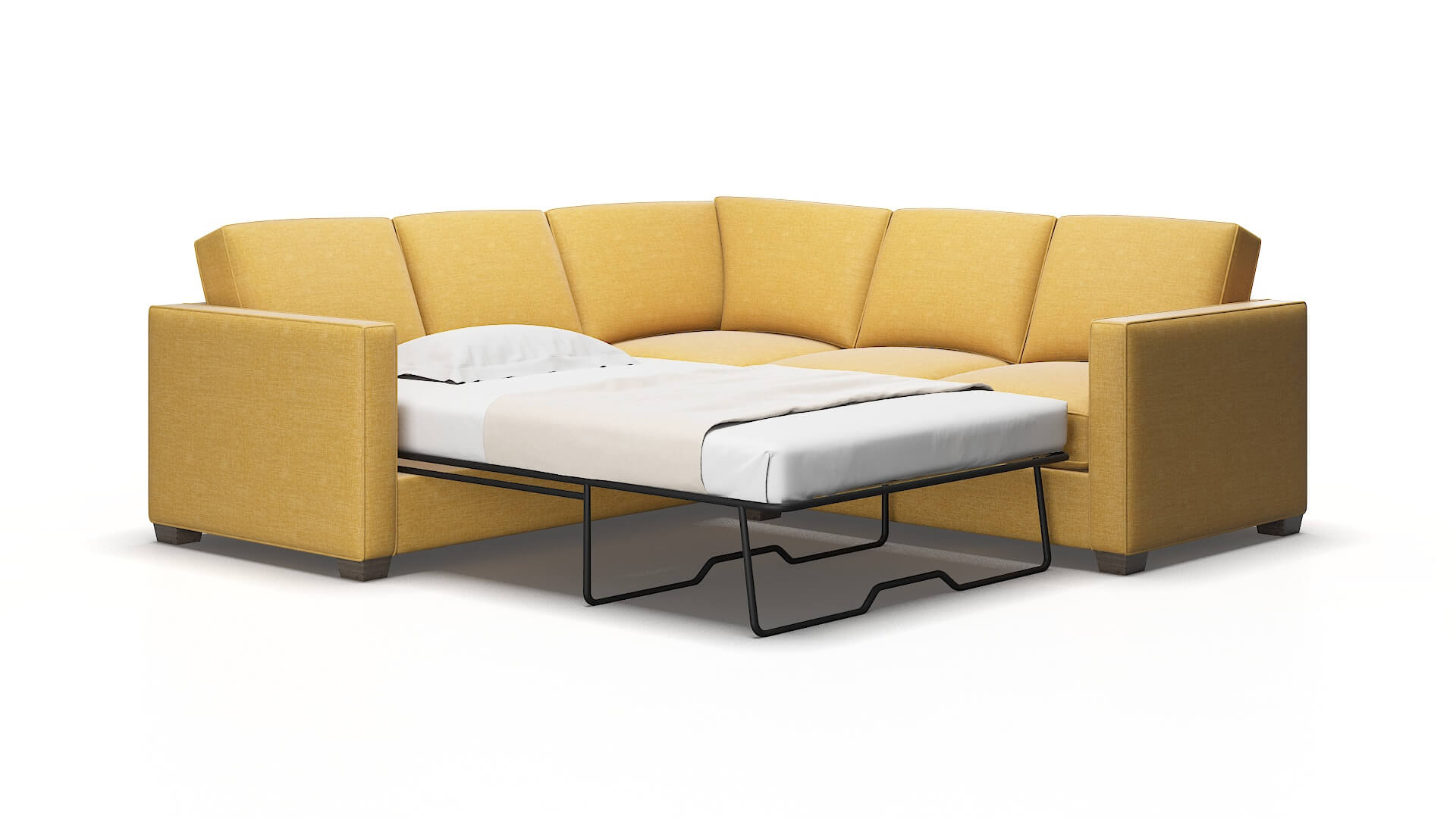 Calgary Jade 400 Sectional Sleeper Espresso legs 2