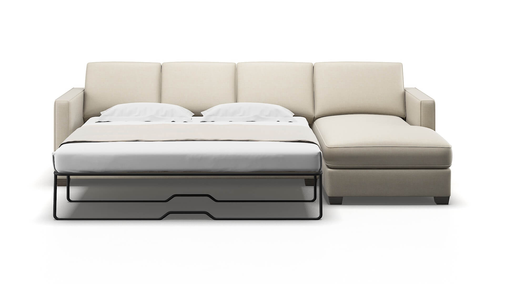 Calgary Keylargo Almond Panel Sleeper Espresso legs 1