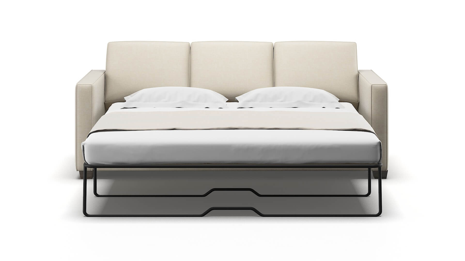 Calgary Keylargo Almond Sofa Sleeper Espresso legs 1