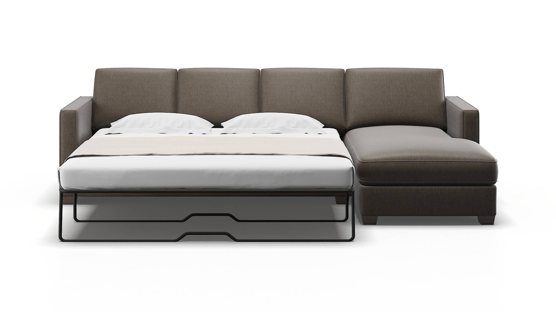 Calgary Keylargo Bark Panel Sleeper Espresso legs 1