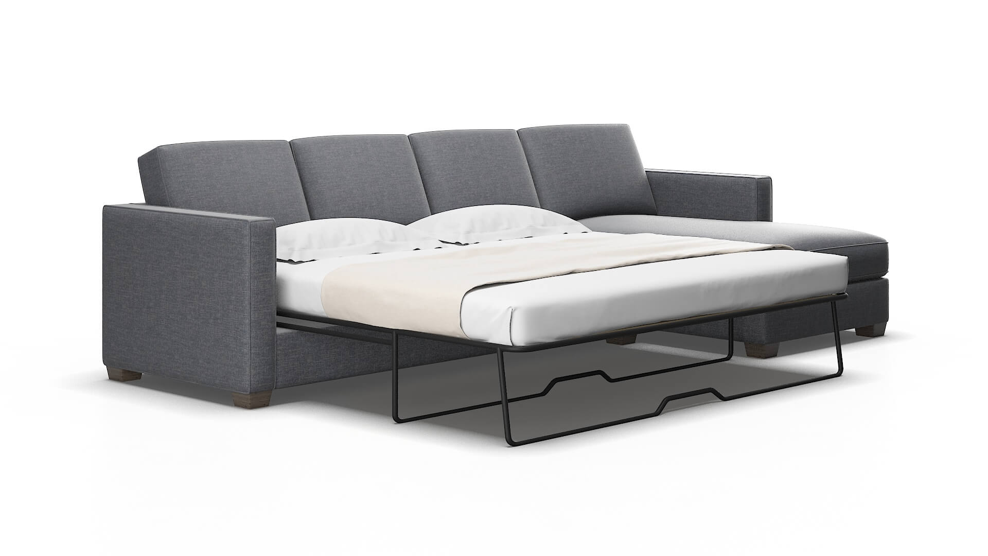 Calgary Keylargo graphite Panel sleeper Espresso Legs  2