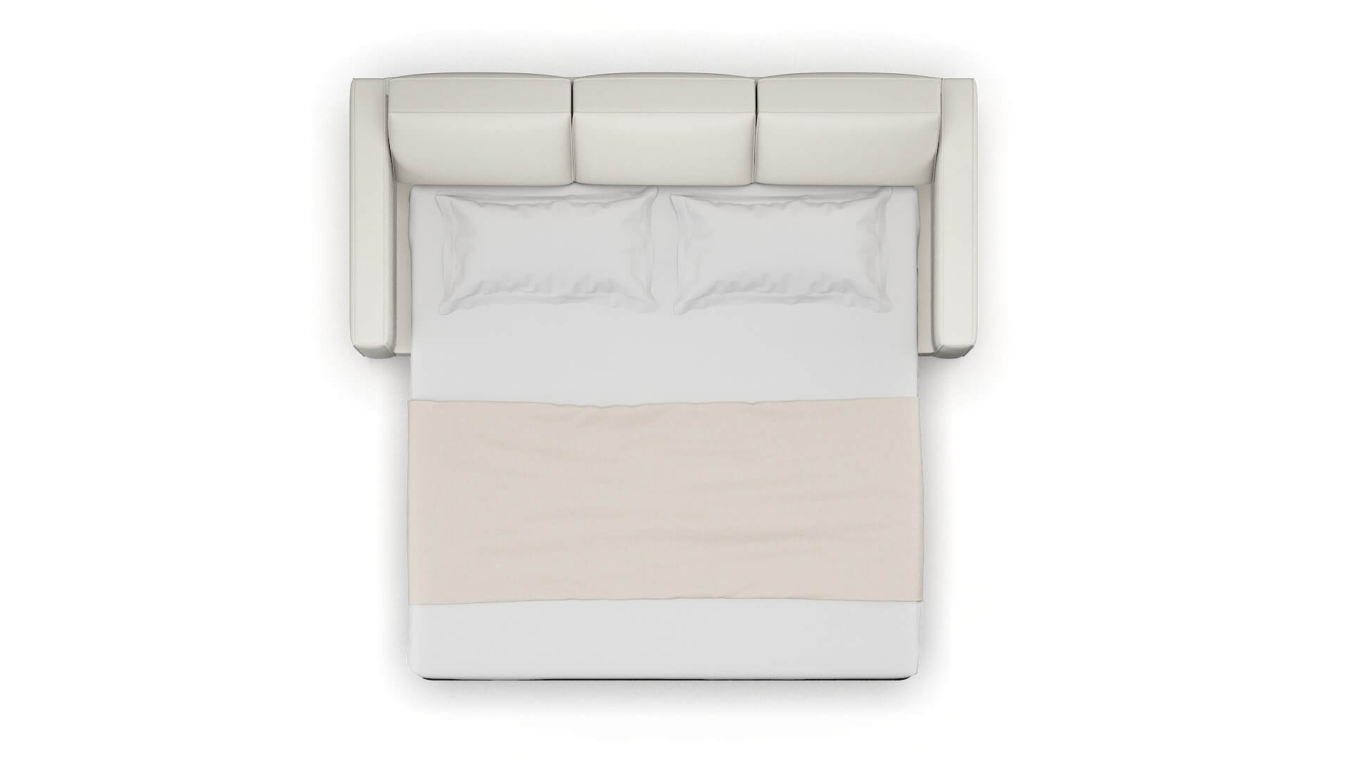 Calgary Keylargo Oatmeal Sofa Sleeper Espresso legs 3