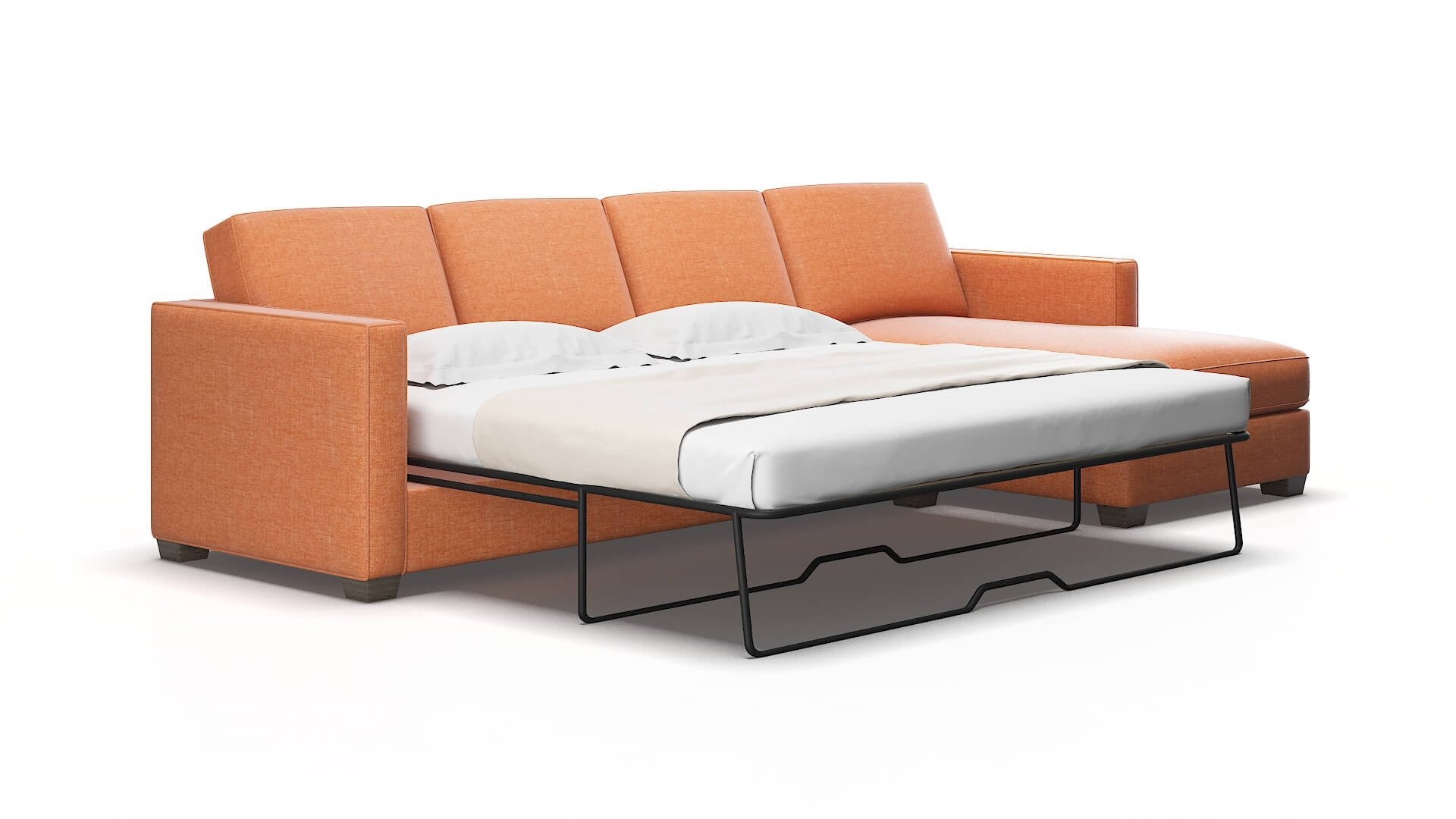 Calgary Keylargo terracotta Panel sleeper Espresso Legs  2