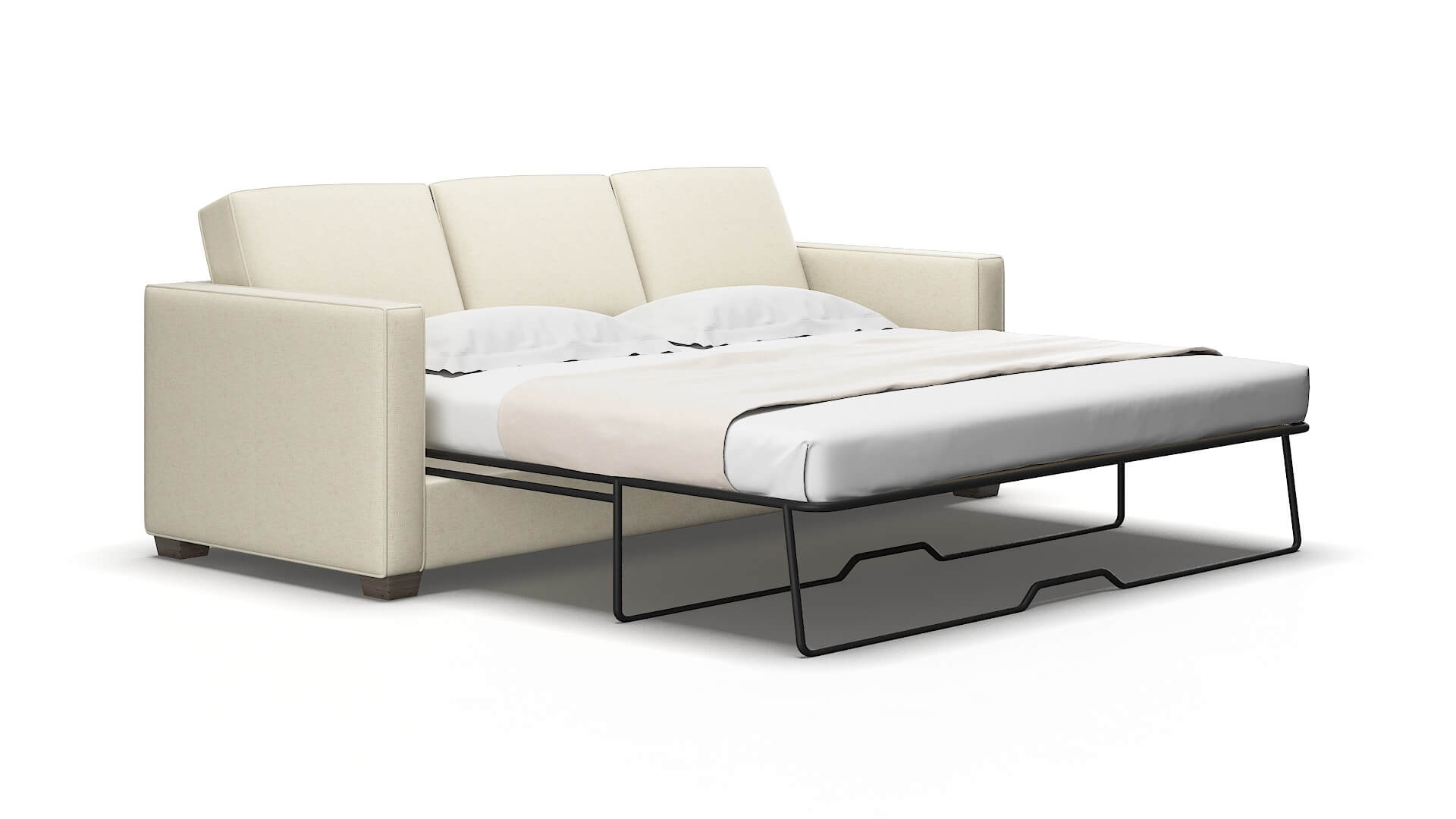 Calgary Lana sand Sofa sleeper Espresso Legs  2