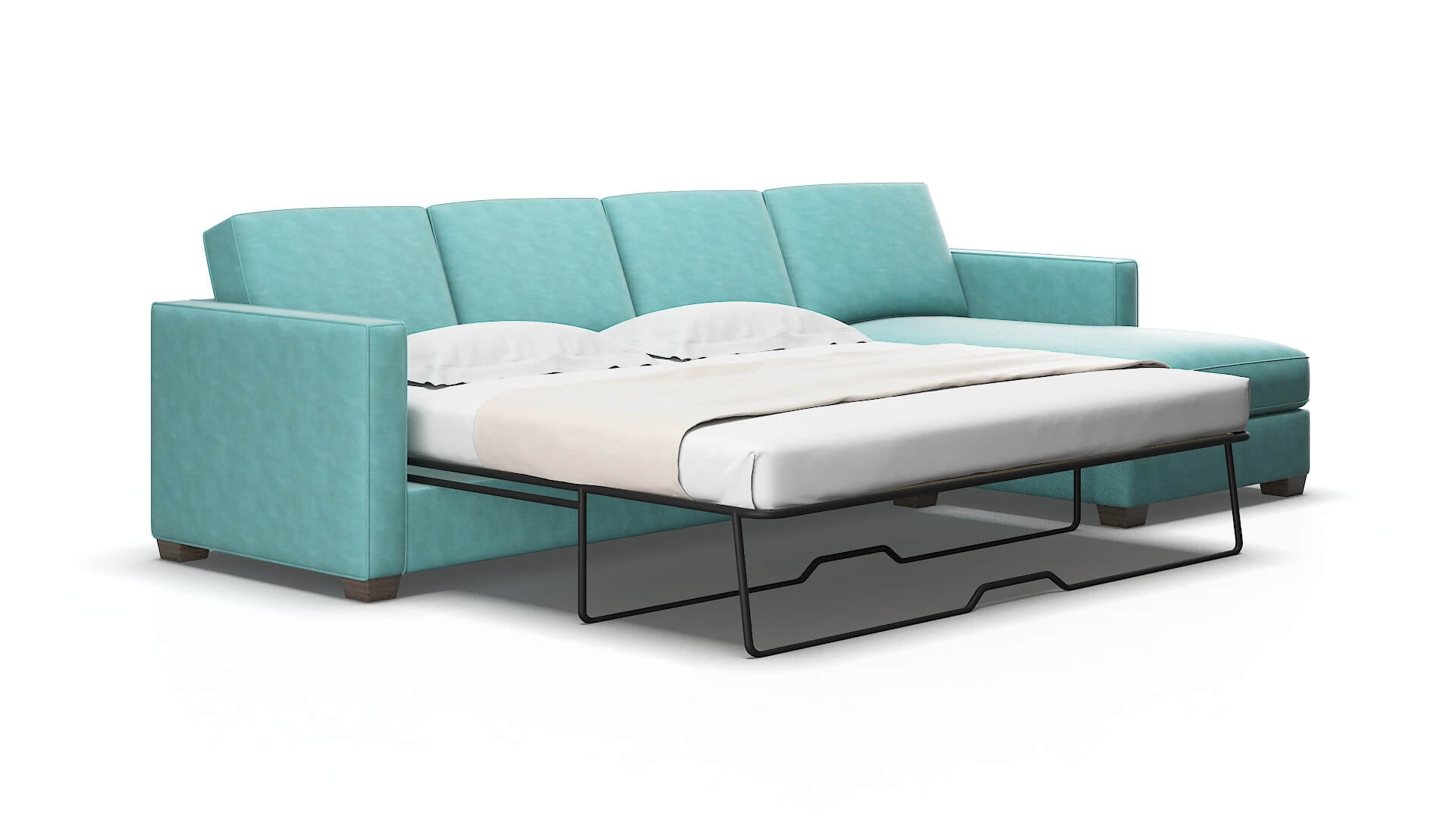 Calgary Leslie Caribbean Panel Sleeper Espresso legs 2