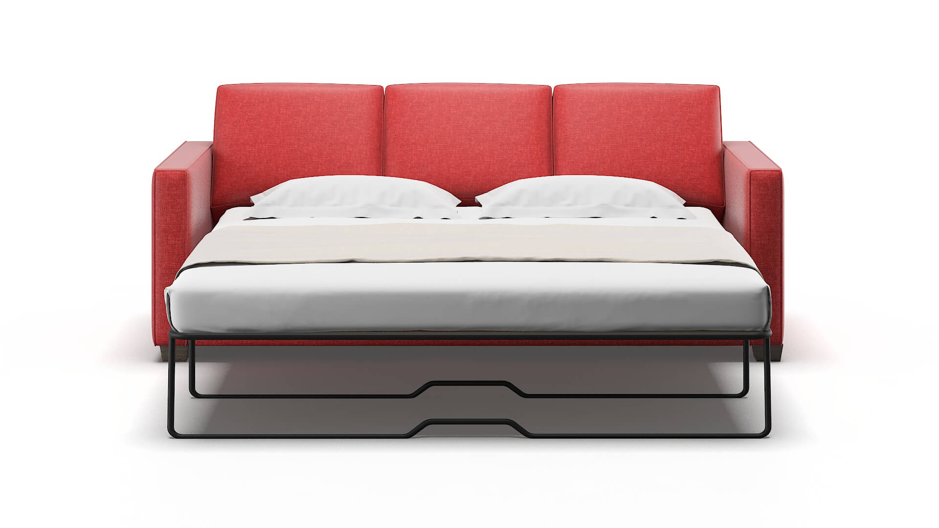 Calgary Leslie Poppy Sofa Sleeper Espresso legs 1