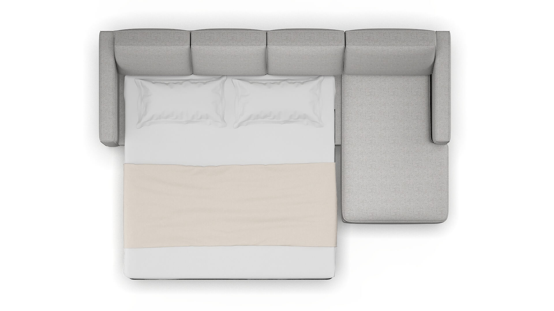 Calgary Malibu Dove Panel Sleeper Espresso legs 3