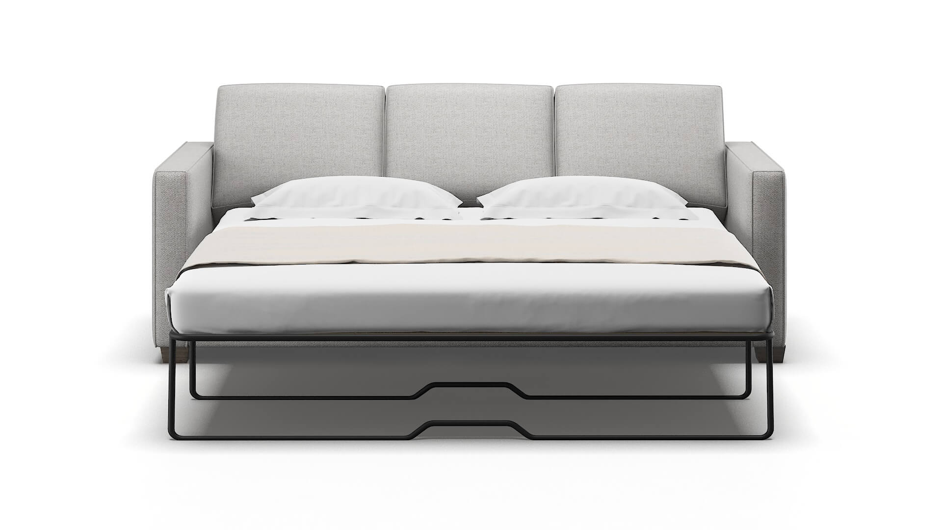 Calgary Malibu Dove Sofa Sleeper Espresso legs 1