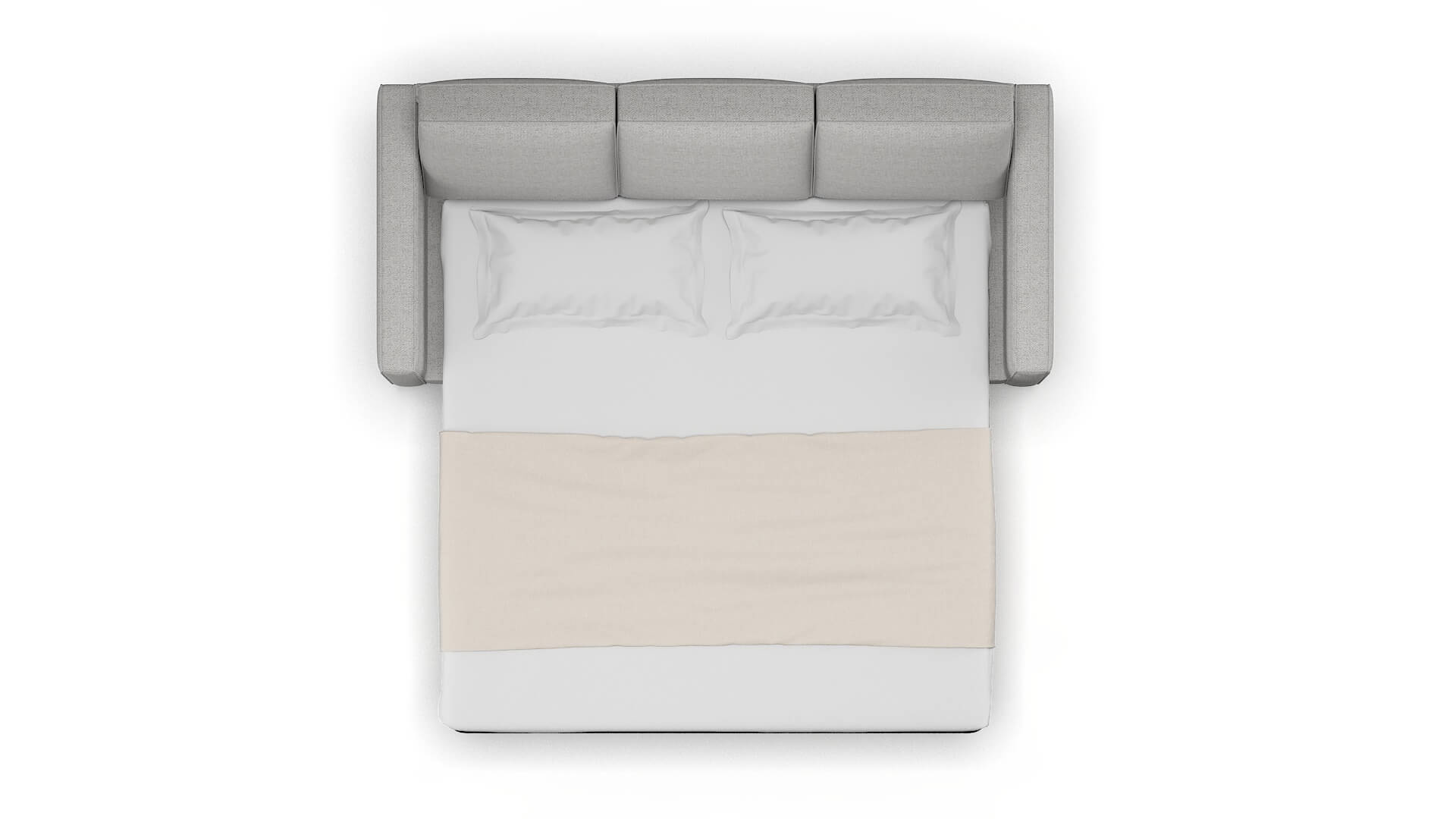 Calgary Malibu Dove Sofa Sleeper Espresso legs 3