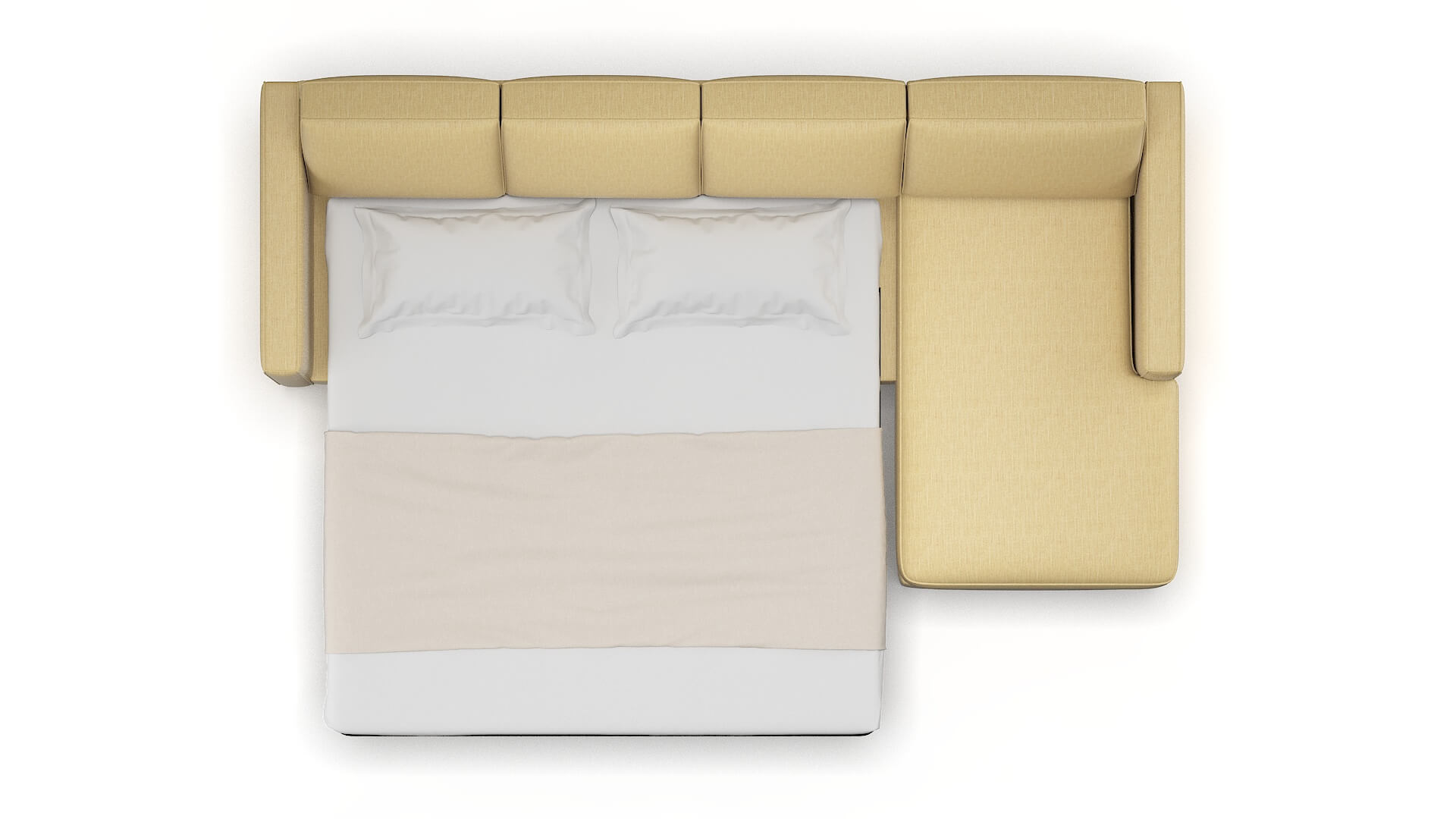 Calgary Malibu Maize Panel Sleeper Espresso legs 3