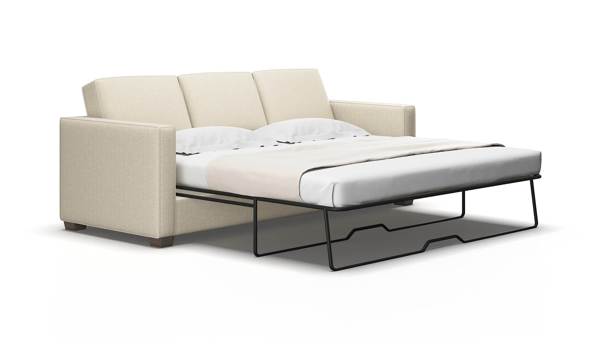 Calgary Malibu sand Sofa sleeper Espresso Legs  2
