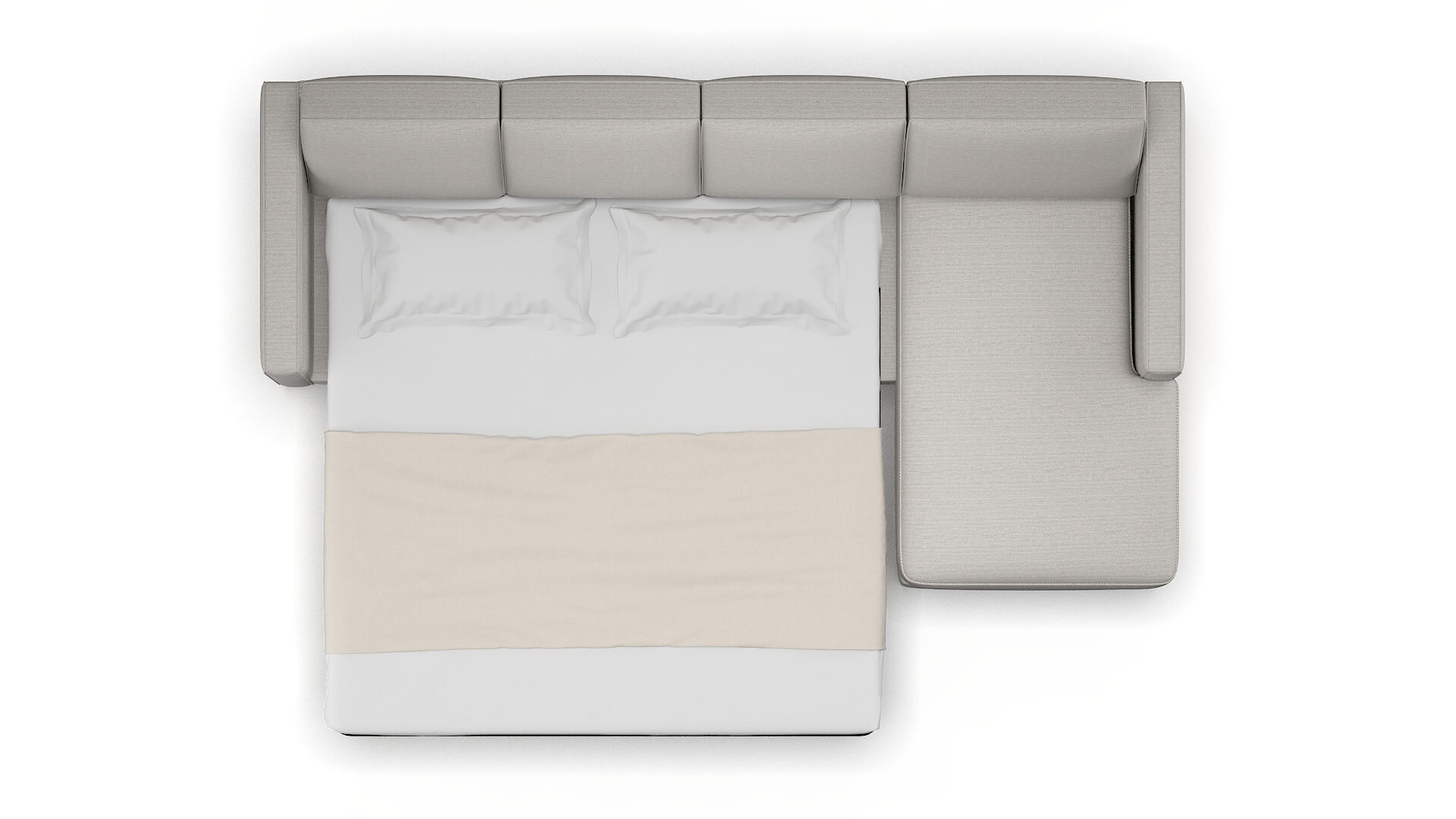 Calgary Naples Ash Panel Sleeper Espresso legs 3