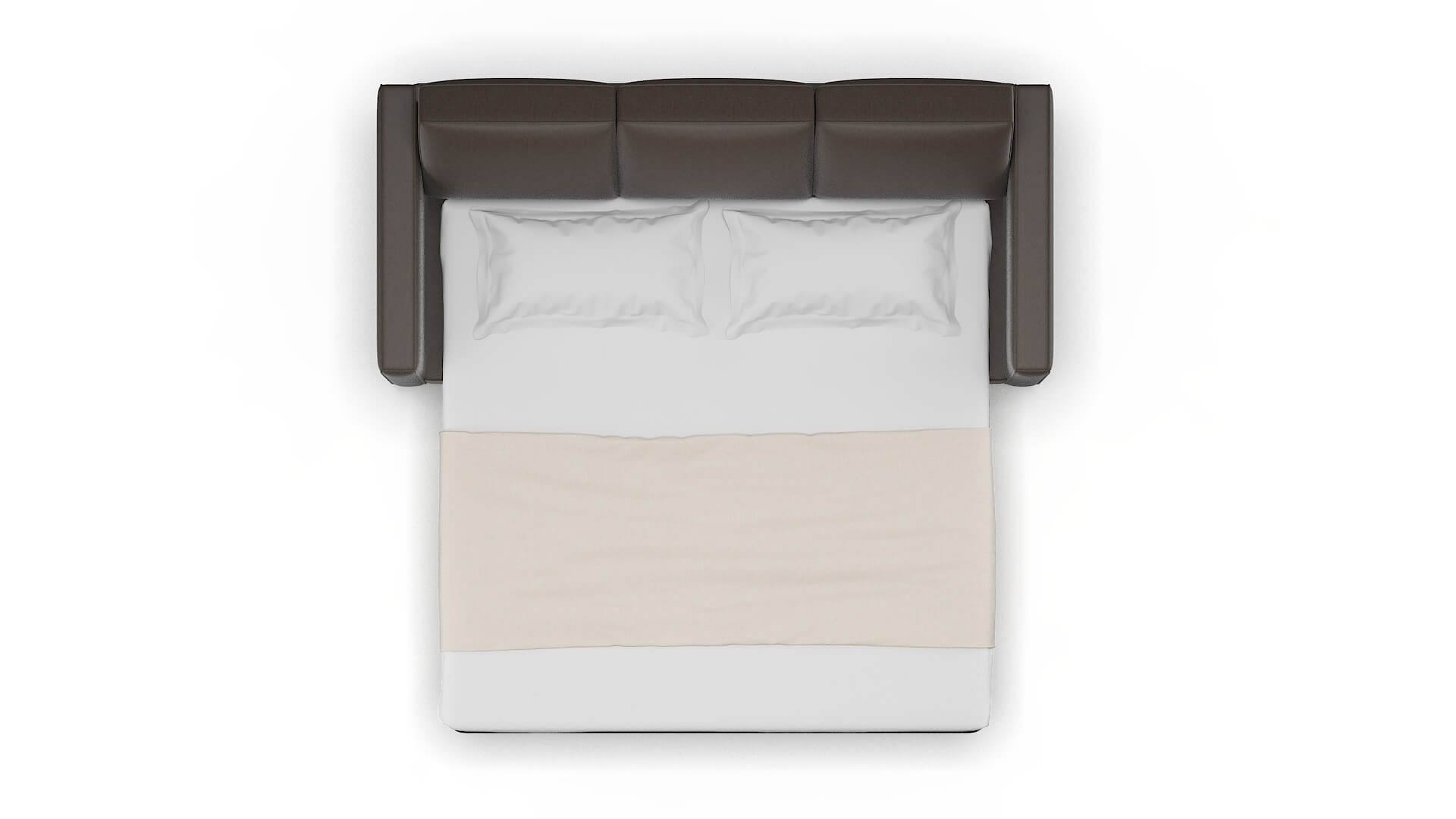 Calgary Naples Graphite Sofa Sleeper Espresso legs 3